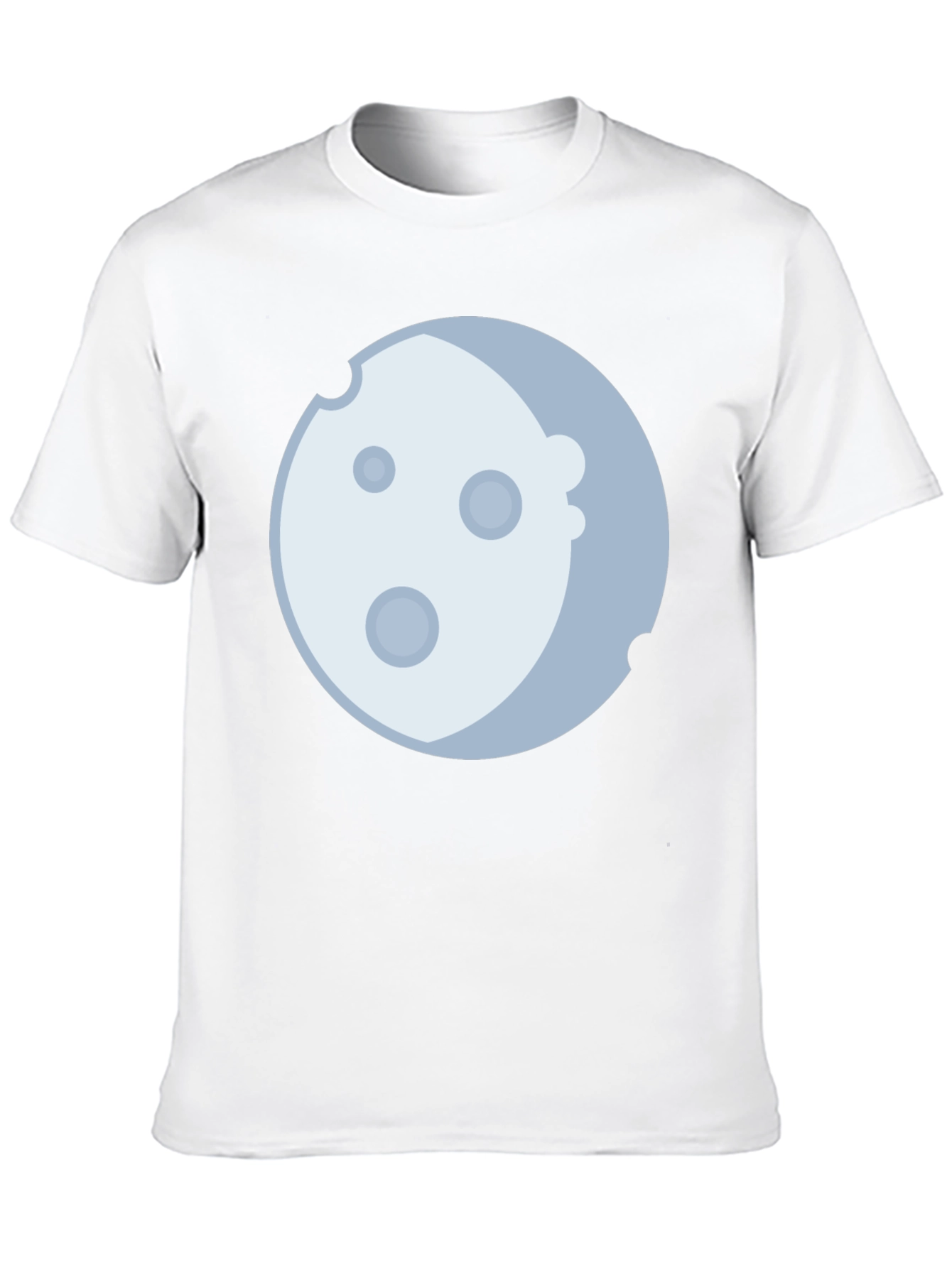 Lunar Graphic Tee - Black Cotton Blend Moon Design