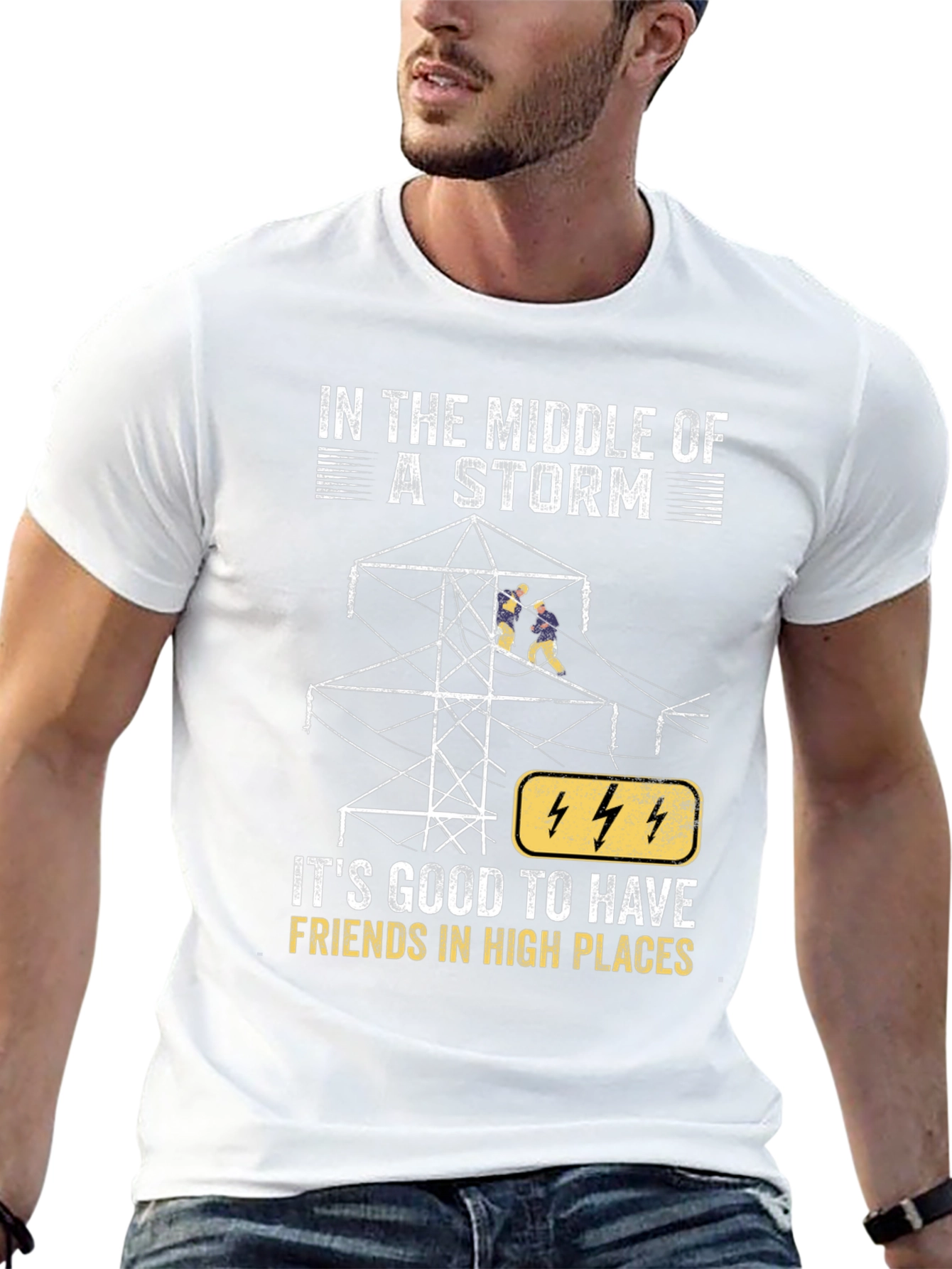 Storm Friends T-Shirt - High Places Electrician Tee
