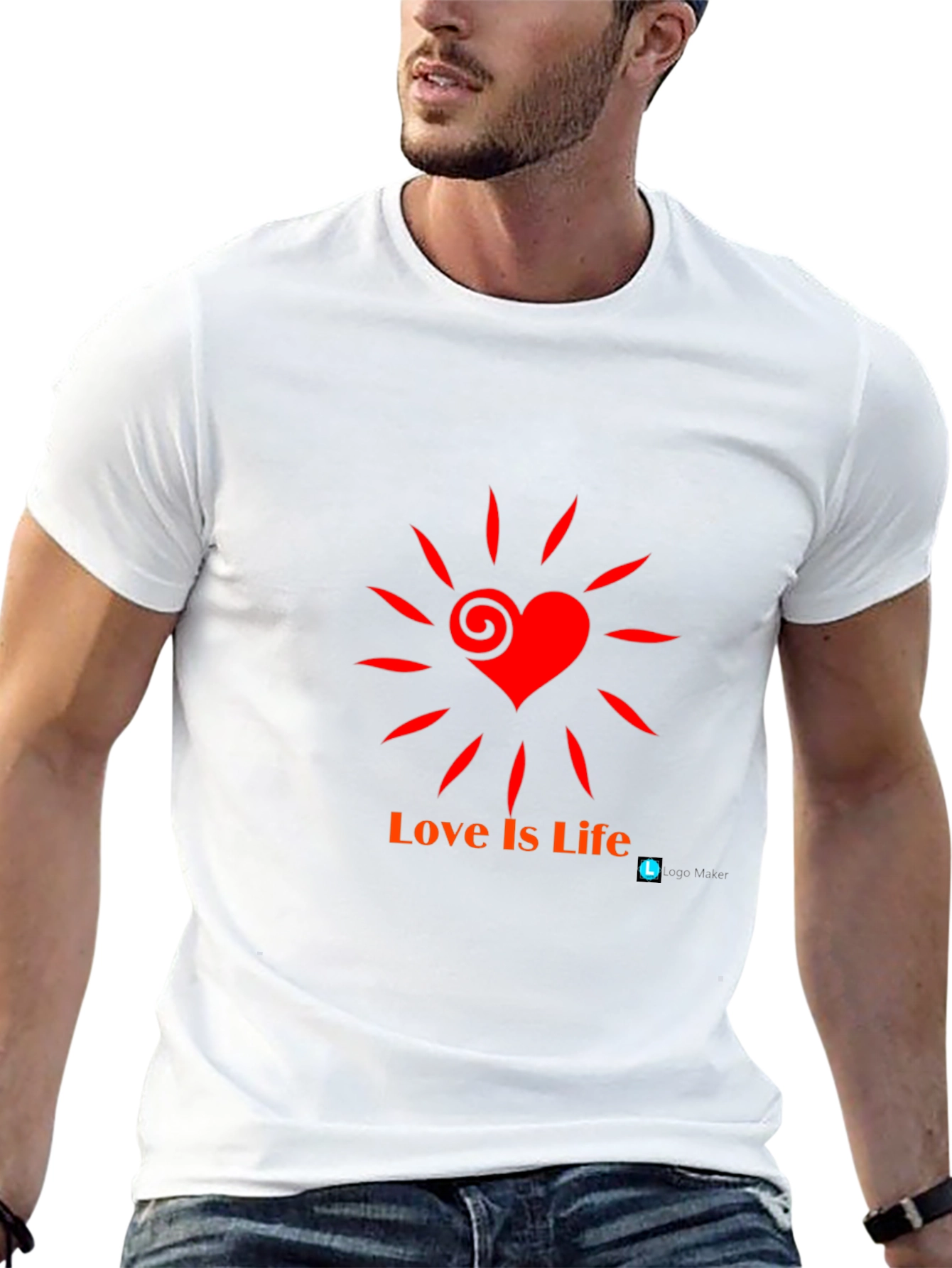 Love is Life T-Shirt - Black Casual Tee