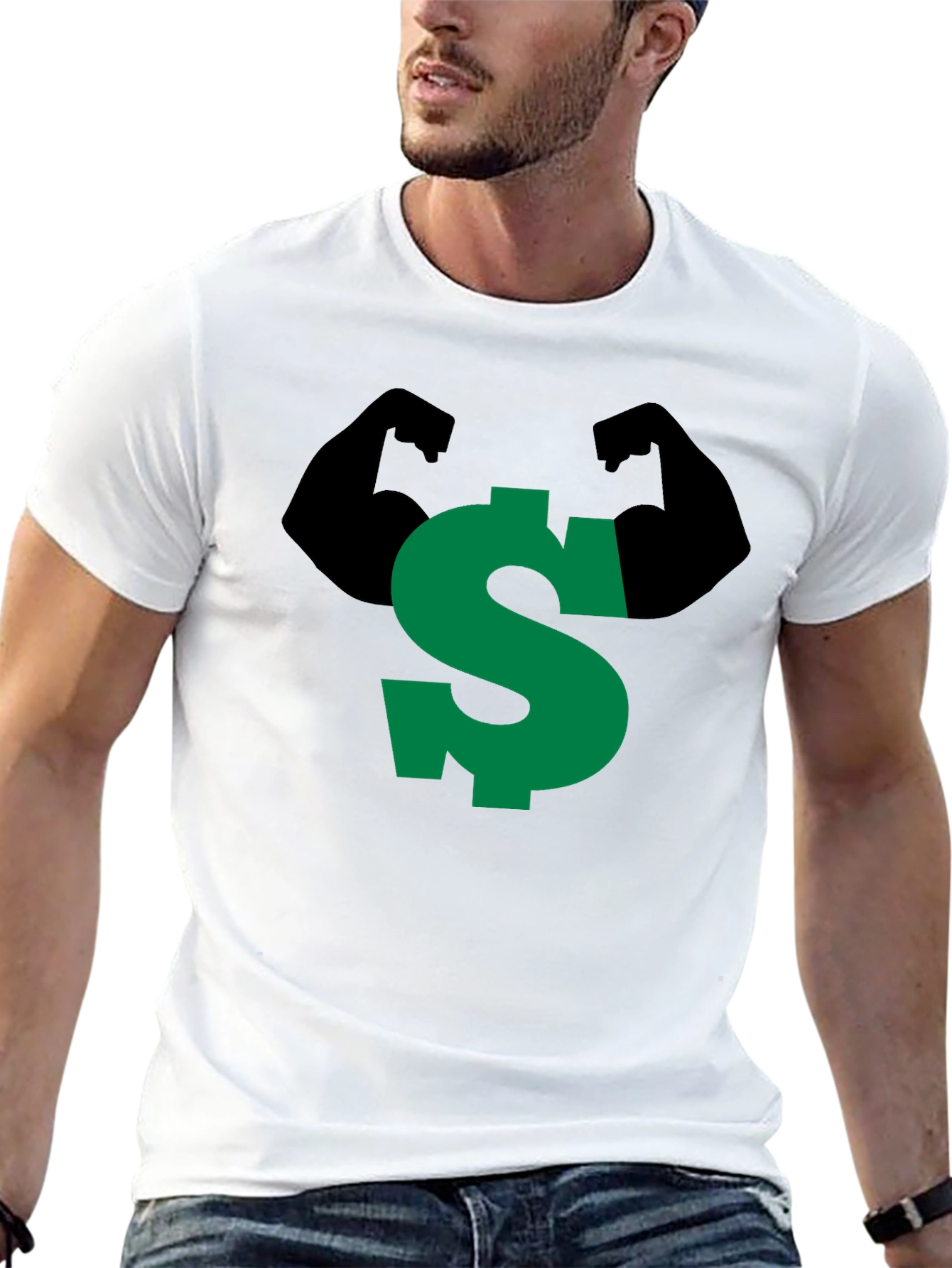 Strong Dollar Sign Graphic Tee