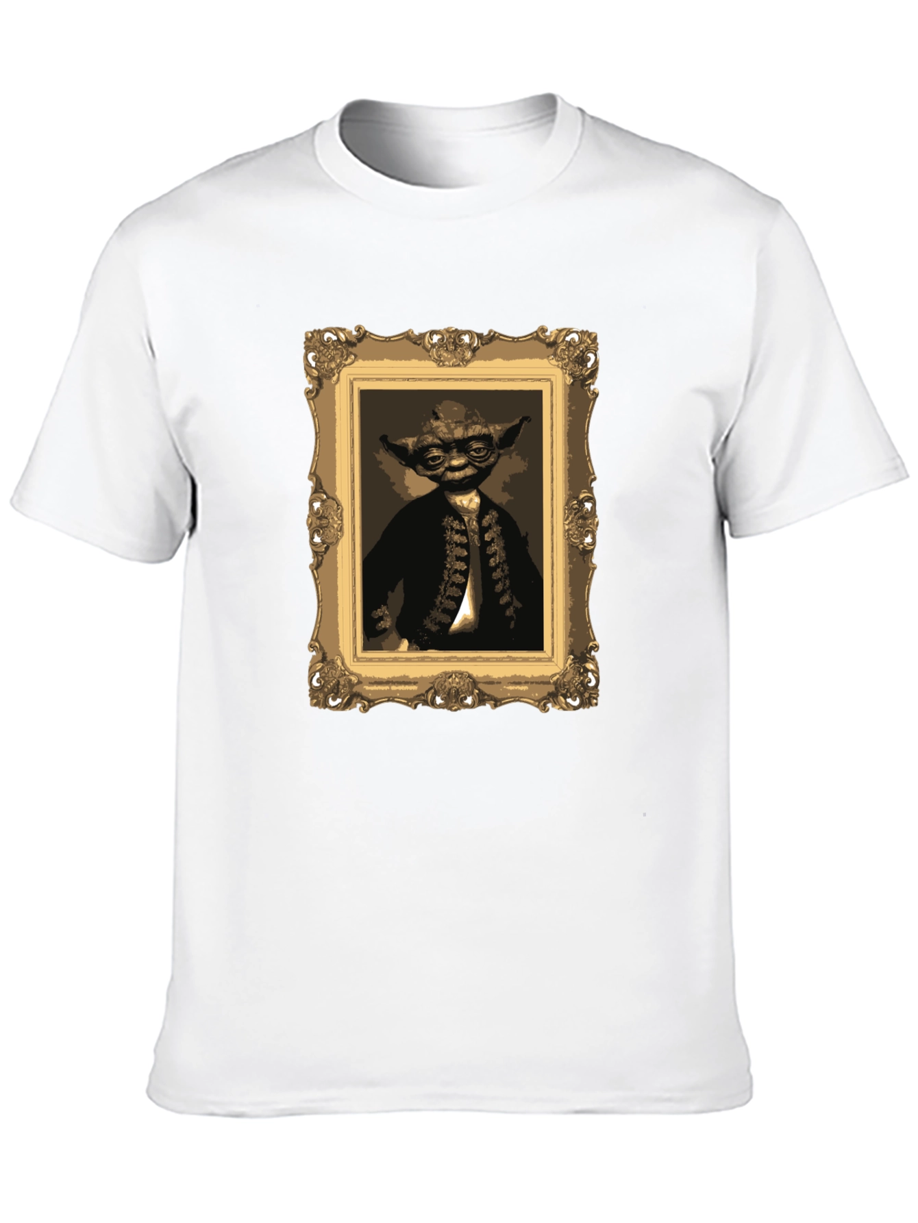 Yoda Portrait Graphic Tee - Black Crew Neck