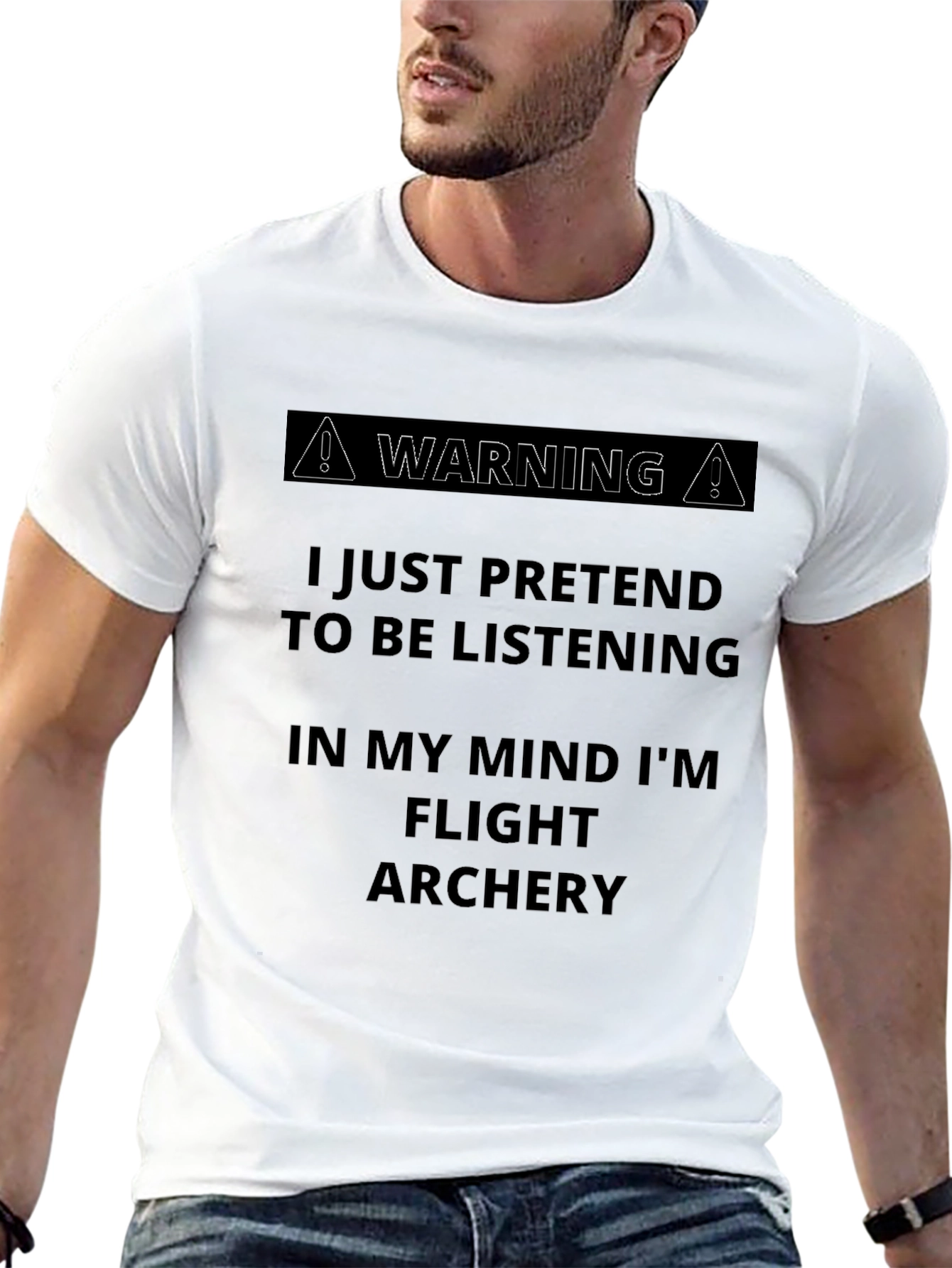 Flight Archery Funny Warning T-Shirt