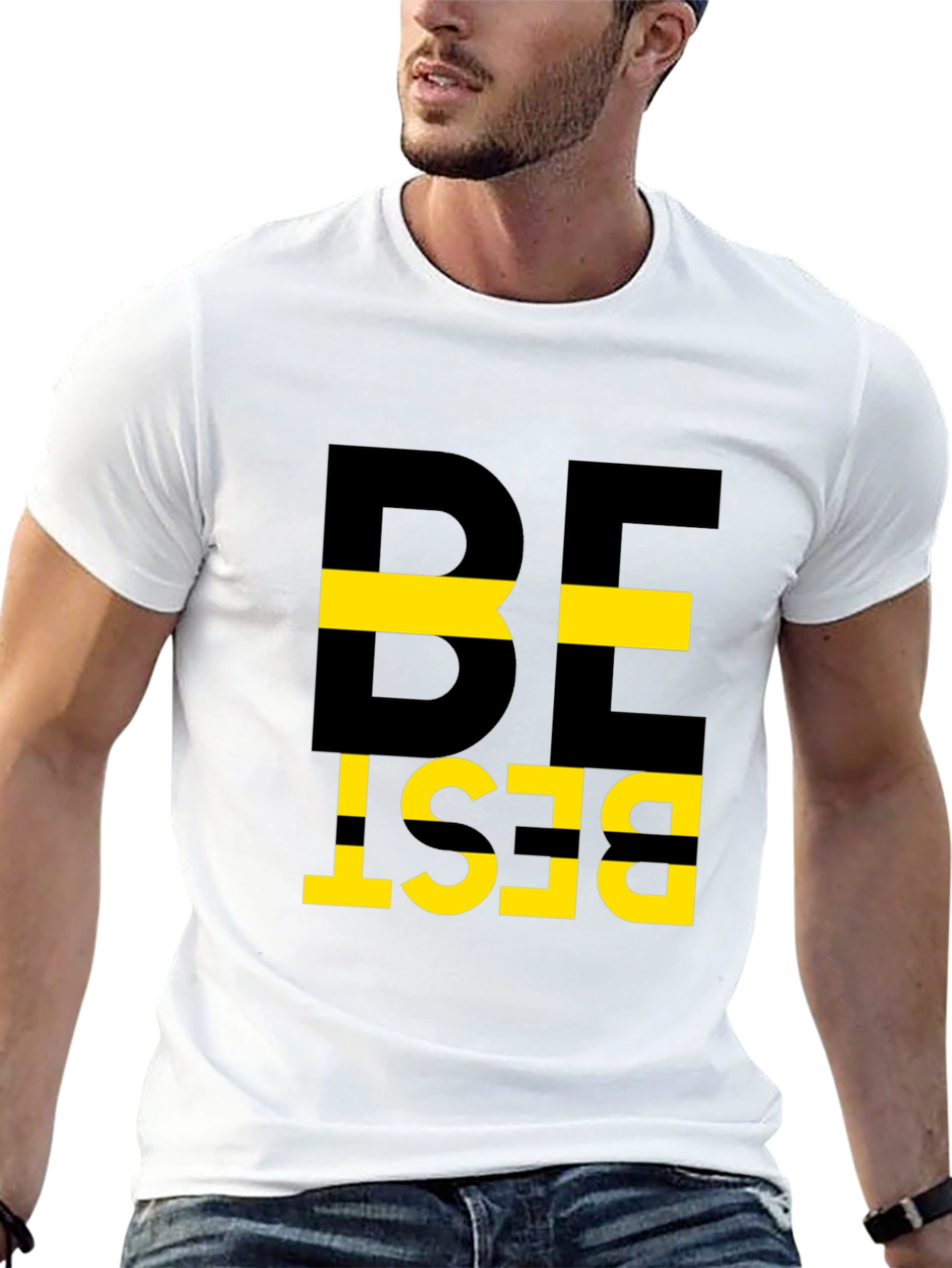 Be Best Graphic Tee - Mens Black Cotton T-Shirt