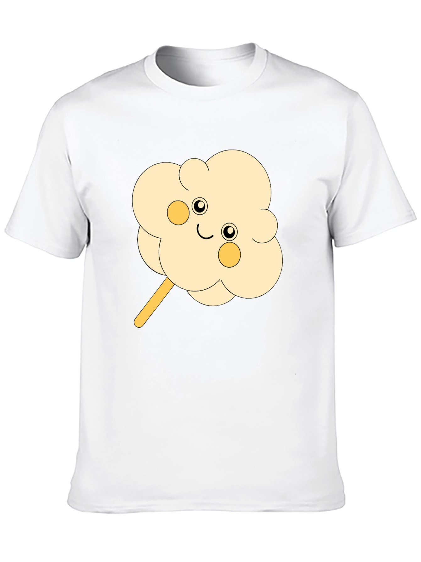 Cute Cotton Candy Graphic Tee - Black