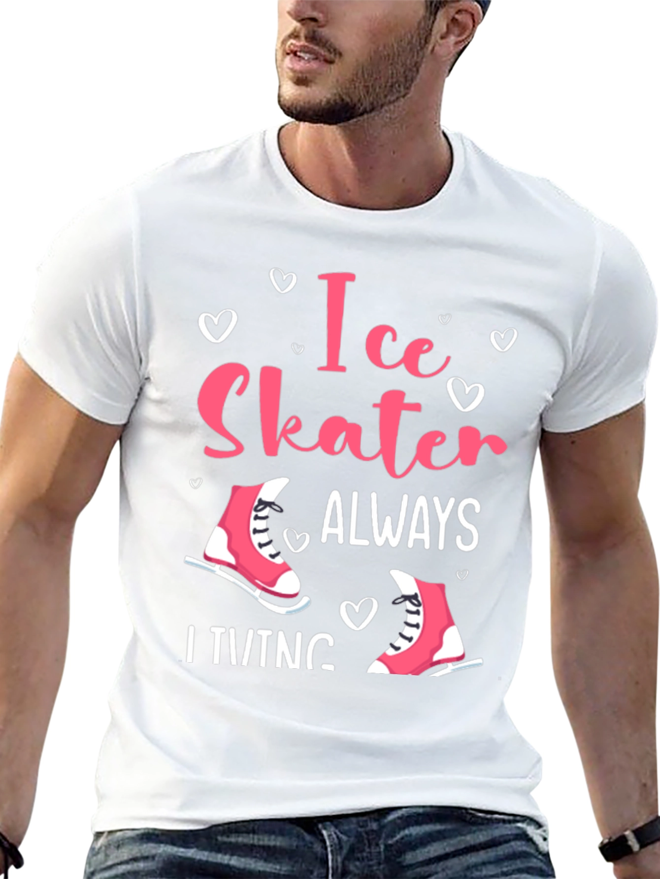 Ice Skater Always Skating Tee