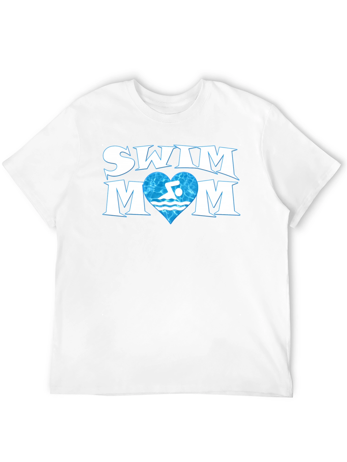 Swim Mom T-Shirt - Love Swimming Heart