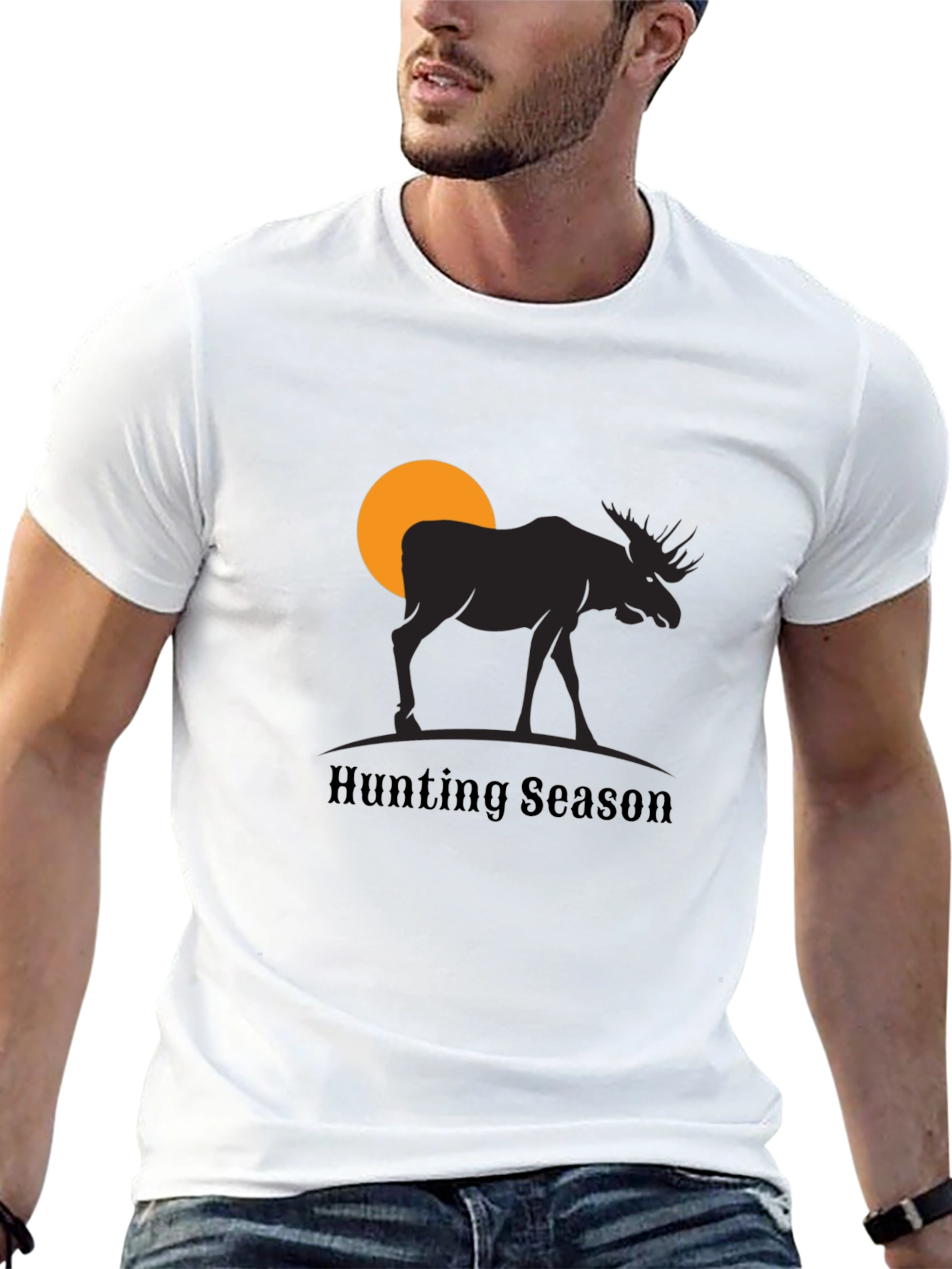 Hunting Season Moose Graphic T-Shirt