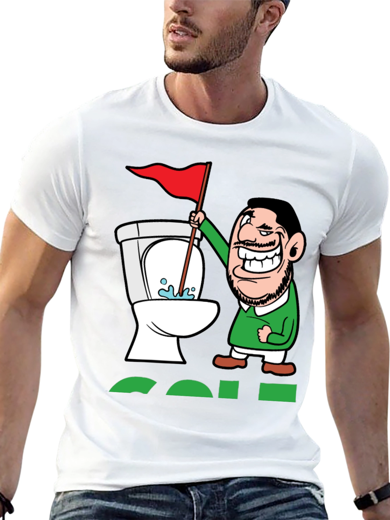 Toilet Humor Golf Tee