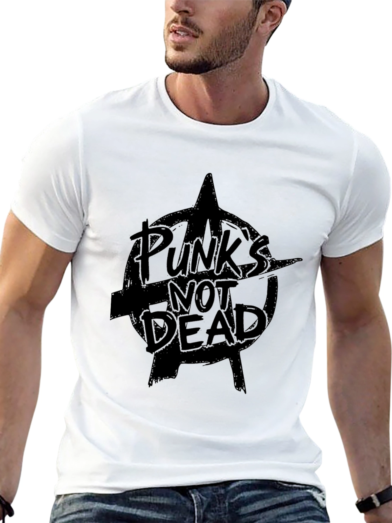 Punks Not Dead Graphic Black Tee