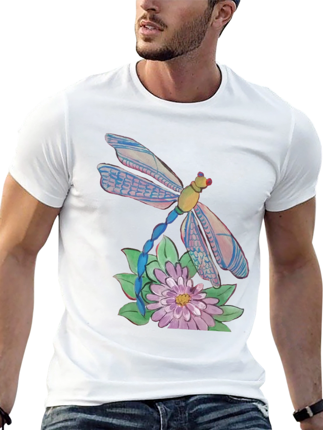 Dragonfly Graphic T-Shirt - Nature Inspired Design