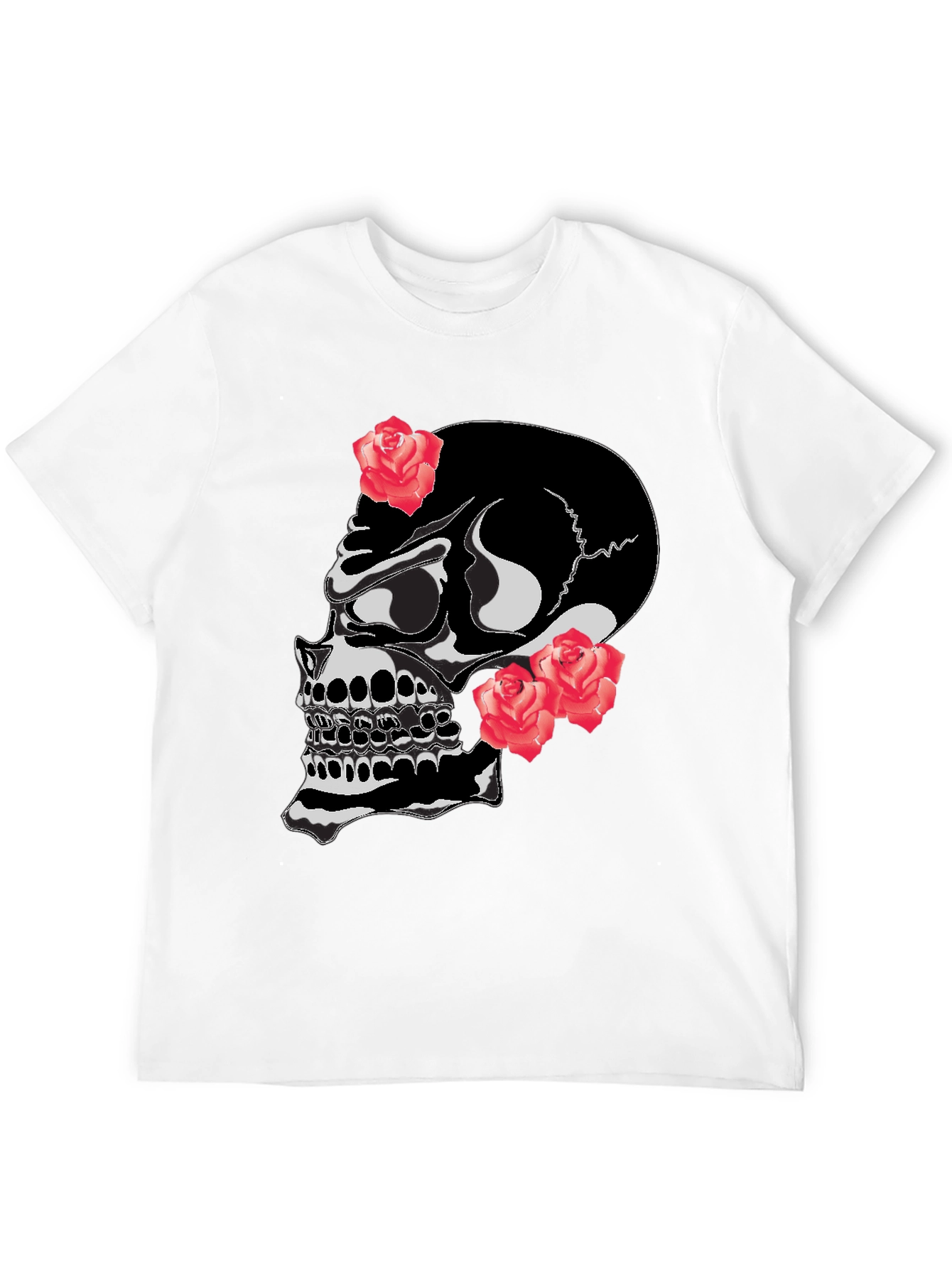 Skull & Roses Graphic T-Shirt