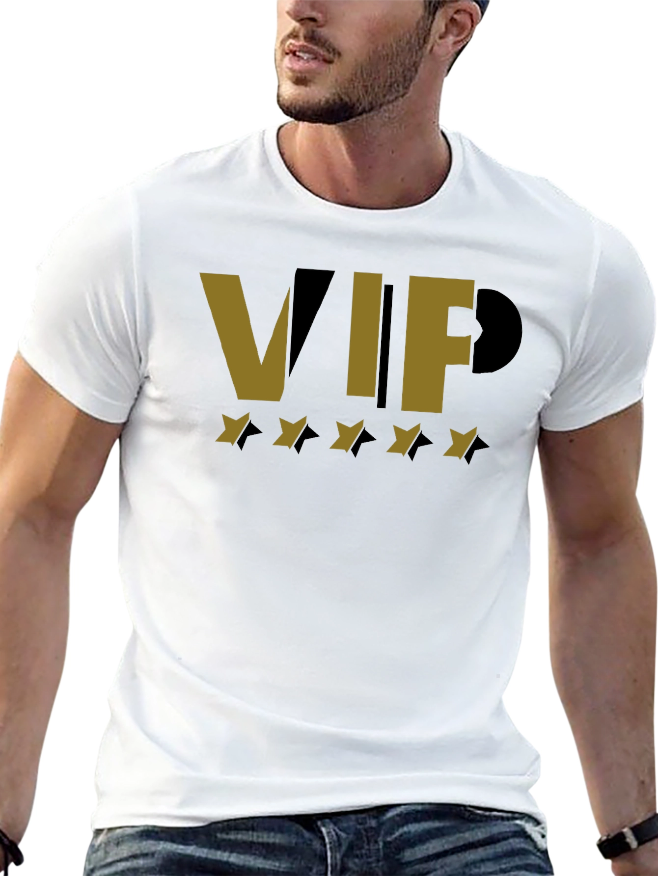 VIP Star Graphic Black T-Shirt