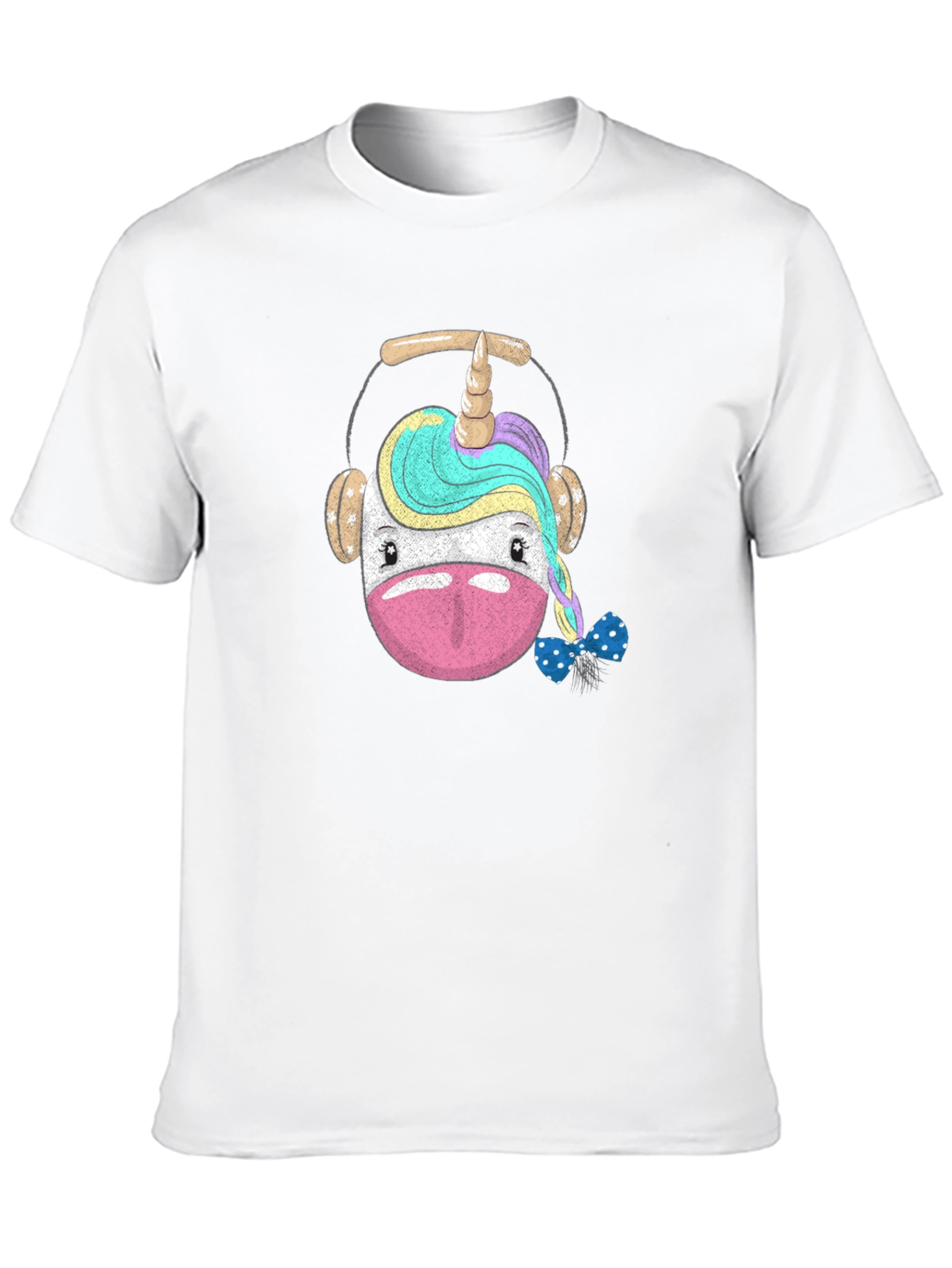 Unicorn Headphone Graphic T-Shirt