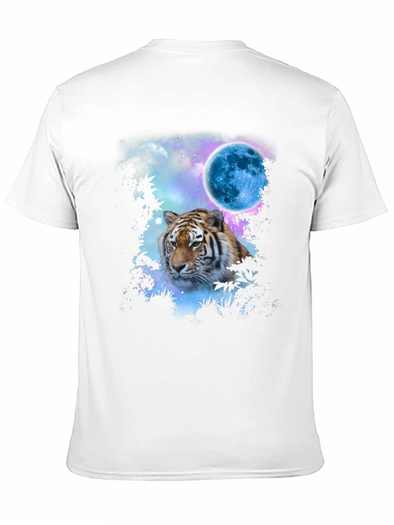 Tiger Moon Graphic Tee - Cosmic Jungle Print
