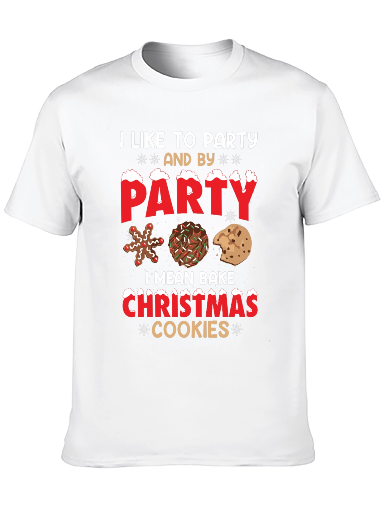 Party Christmas Cookies Graphic Tee