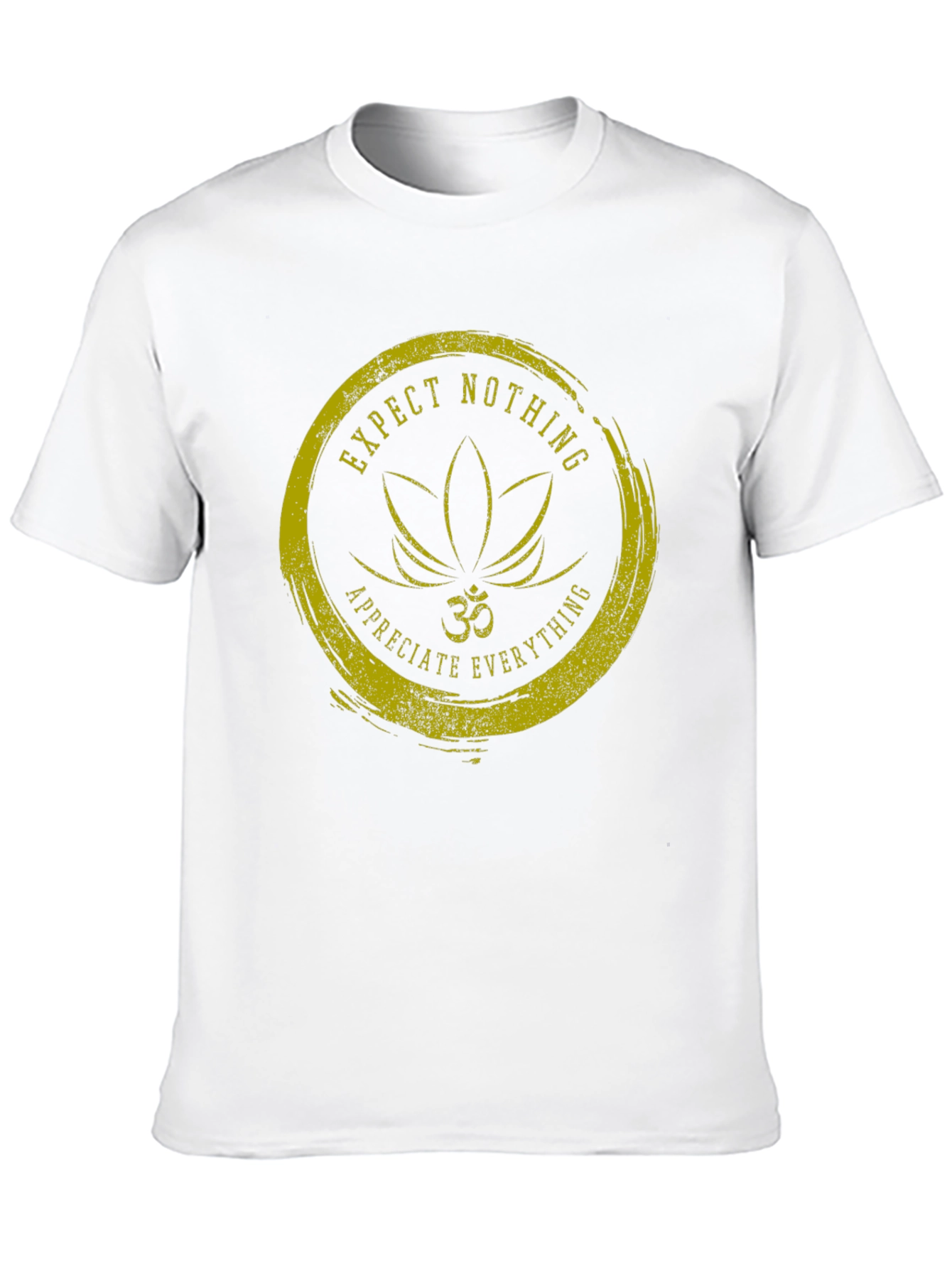 Expect Nothing T-Shirt: Om Lotus Graphic Tee