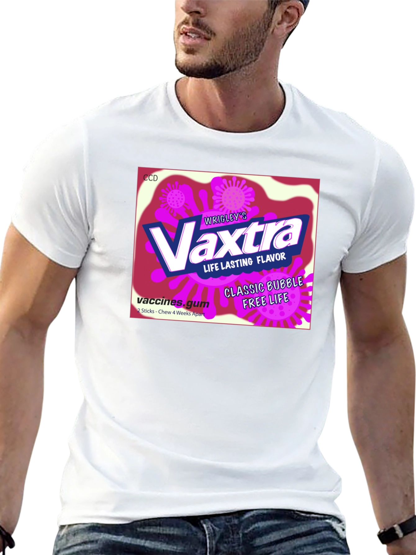 Vaxtra Gum T-Shirt - Funny Vaccine Design