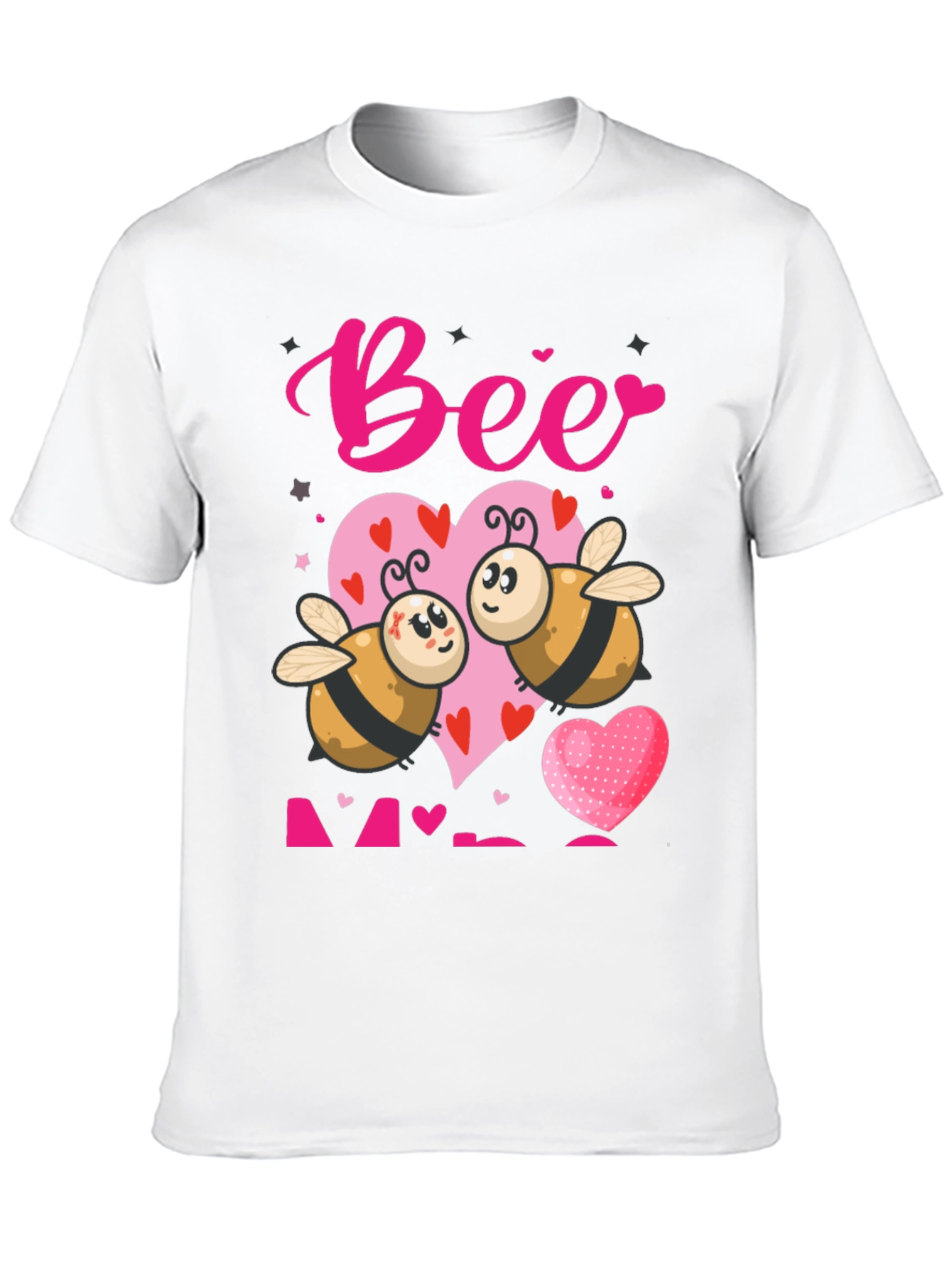 Bee Mine Valentines T-Shirt - Cute Cartoon Bees