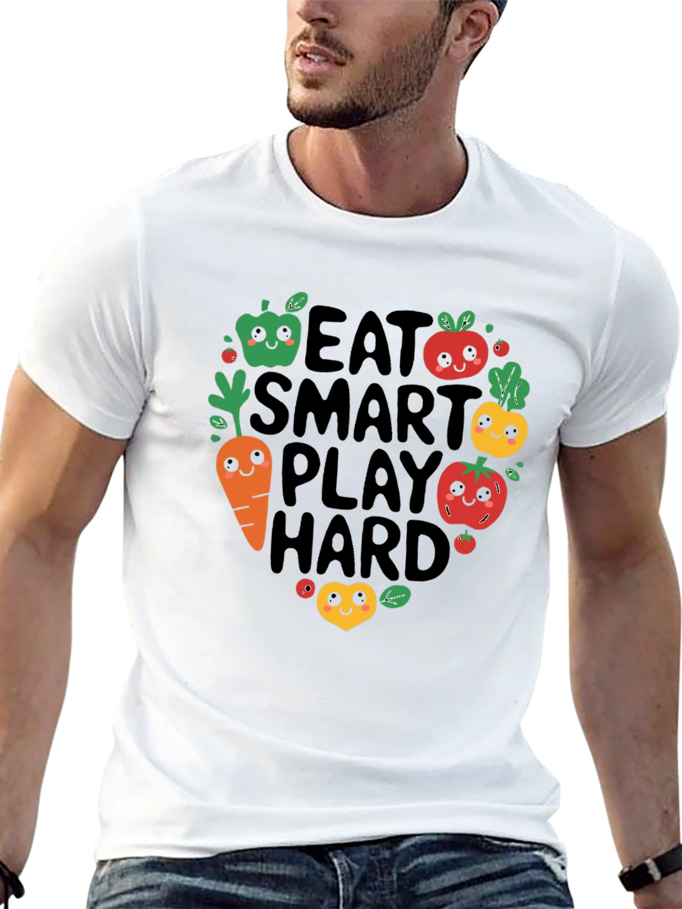 Eat Smart Play Hard Graphic Tee