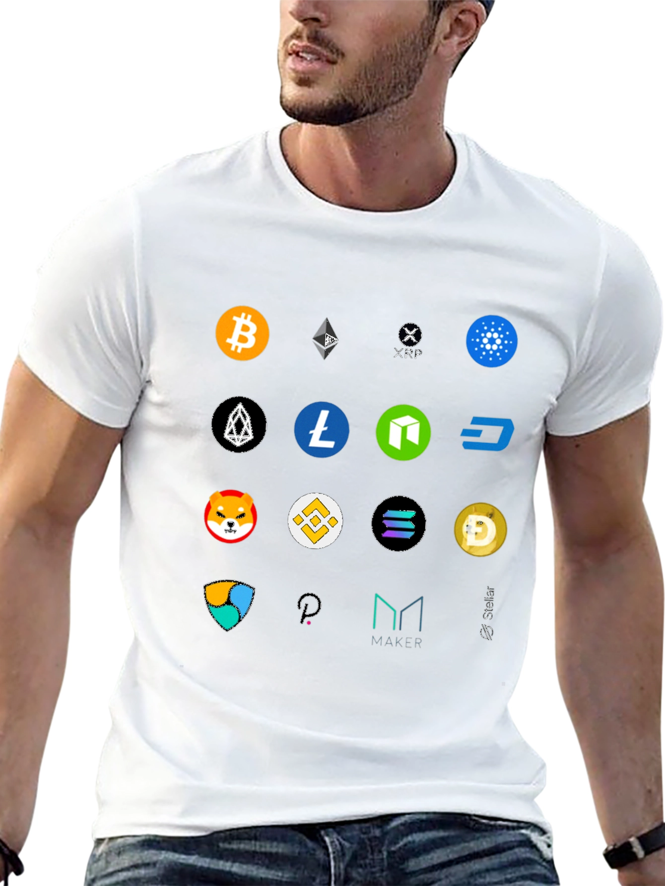 Crypto Coin T-Shirt - Bitcoin Ethereum and More!