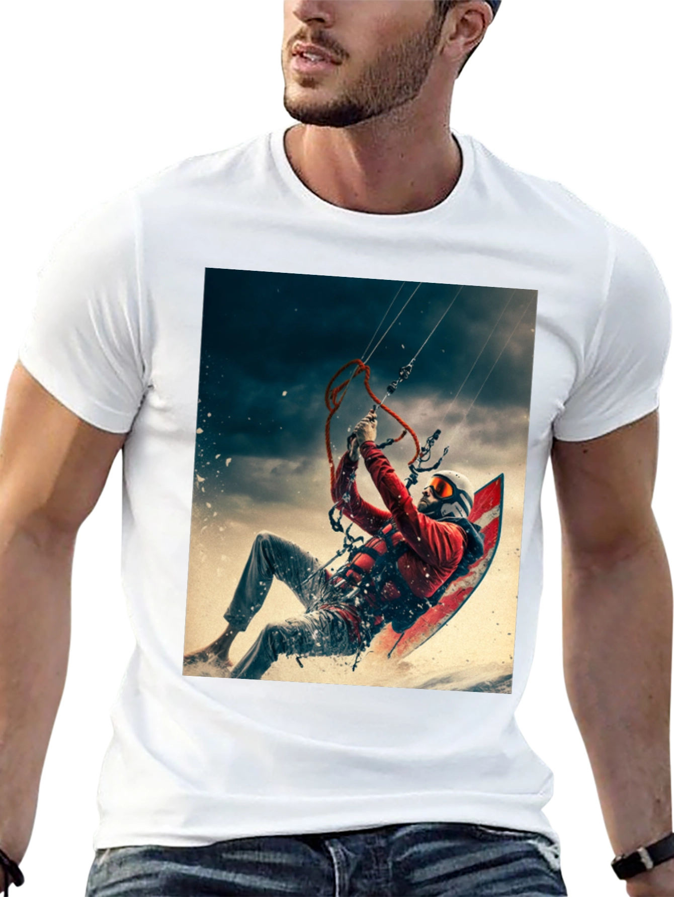 Kite Surfing Graphic Tee
