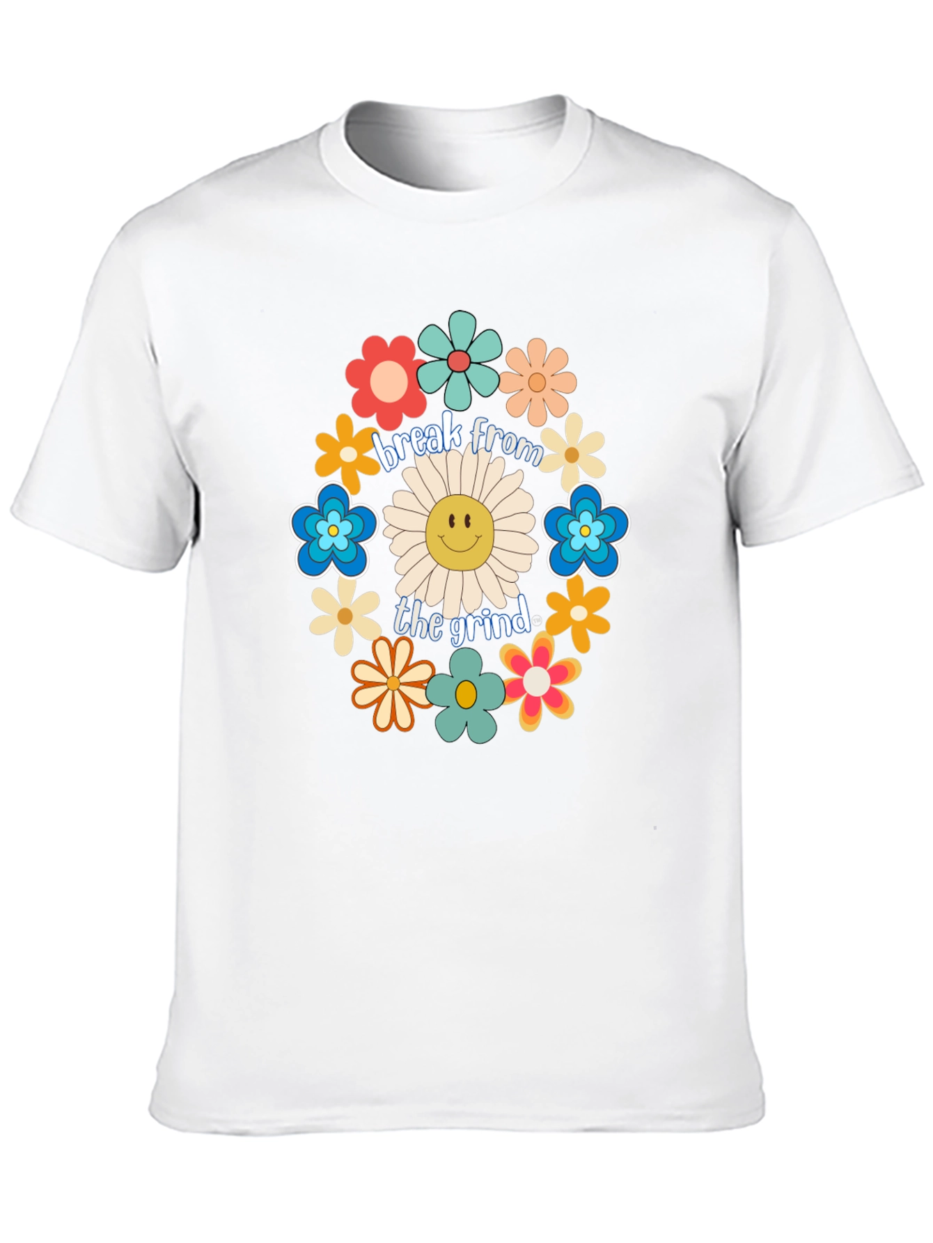 Break From The Grind Floral Graphic Tee