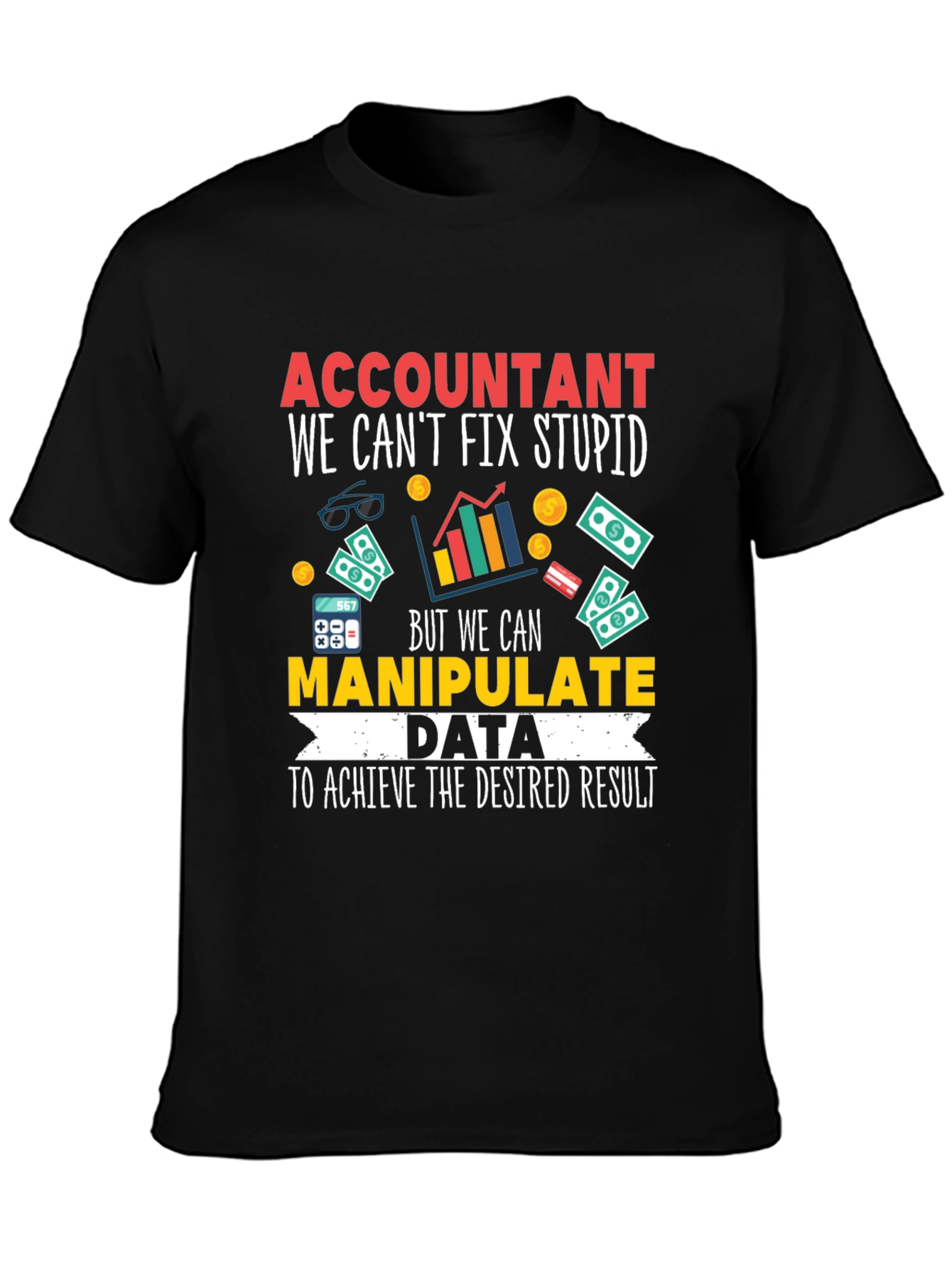 Accountant T-Shirt: We Can Manipulate Data