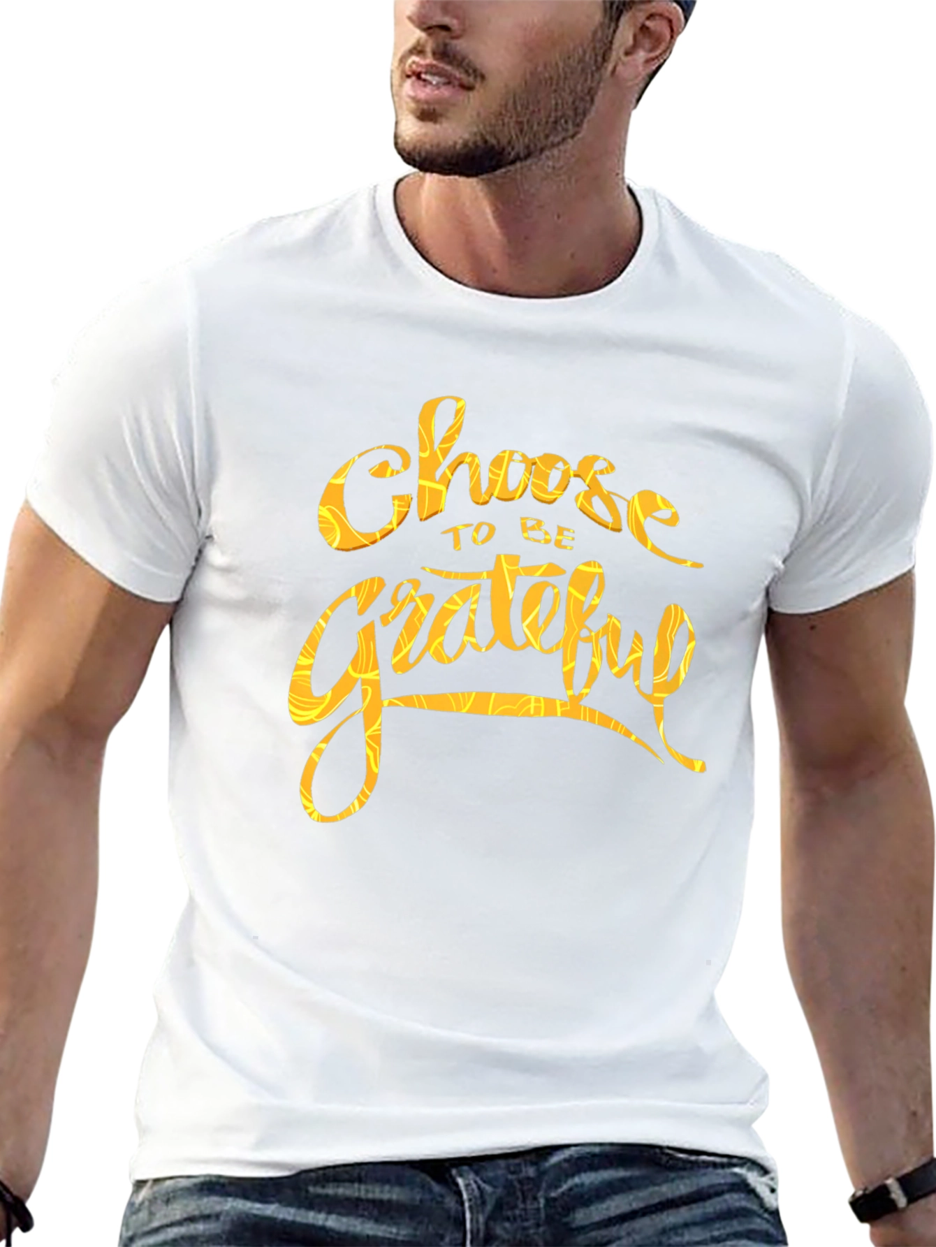 Choose to be Grateful Black Graphic Tee