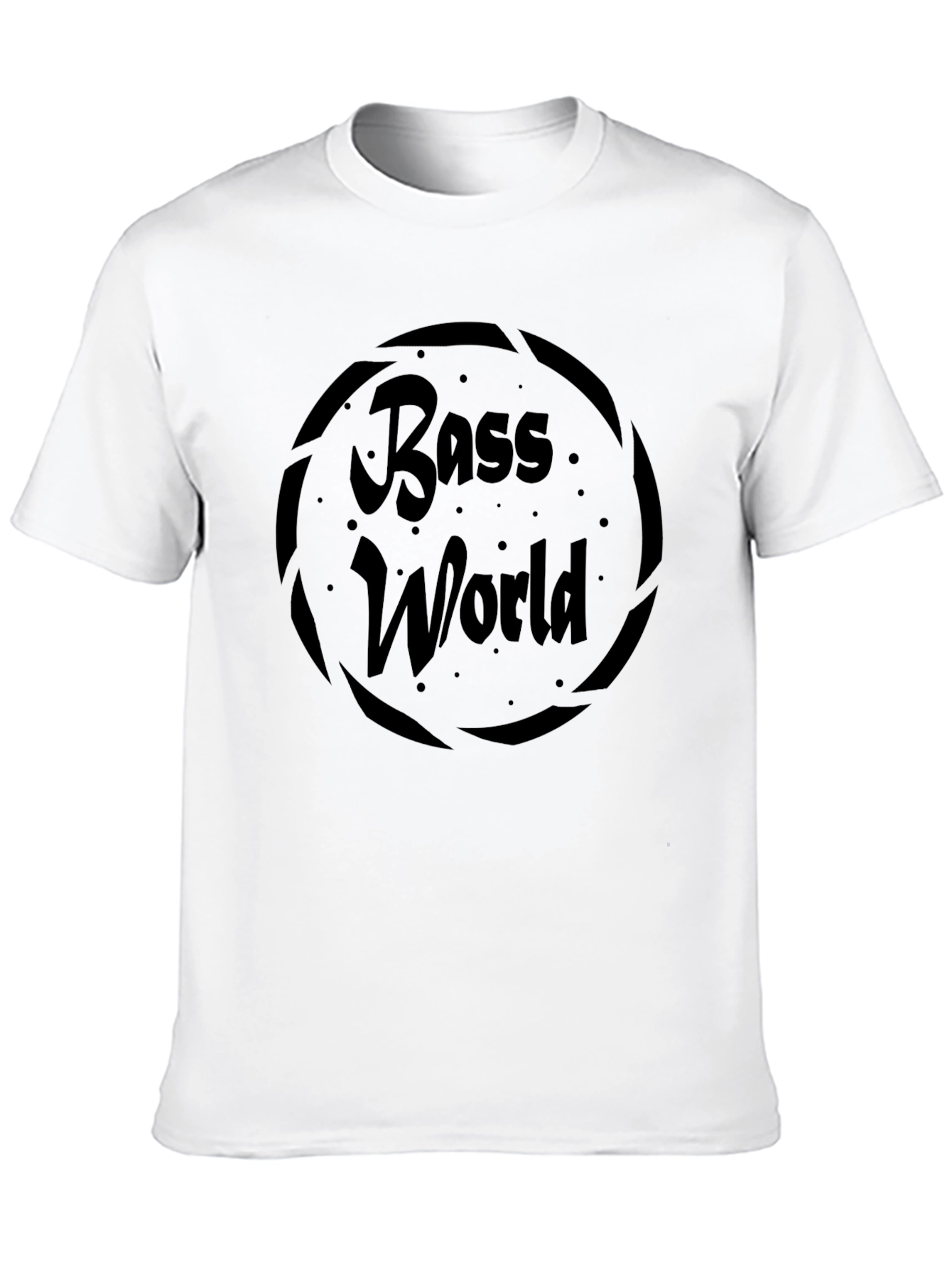 Bass World Black T-Shirt - Music Lover Tee