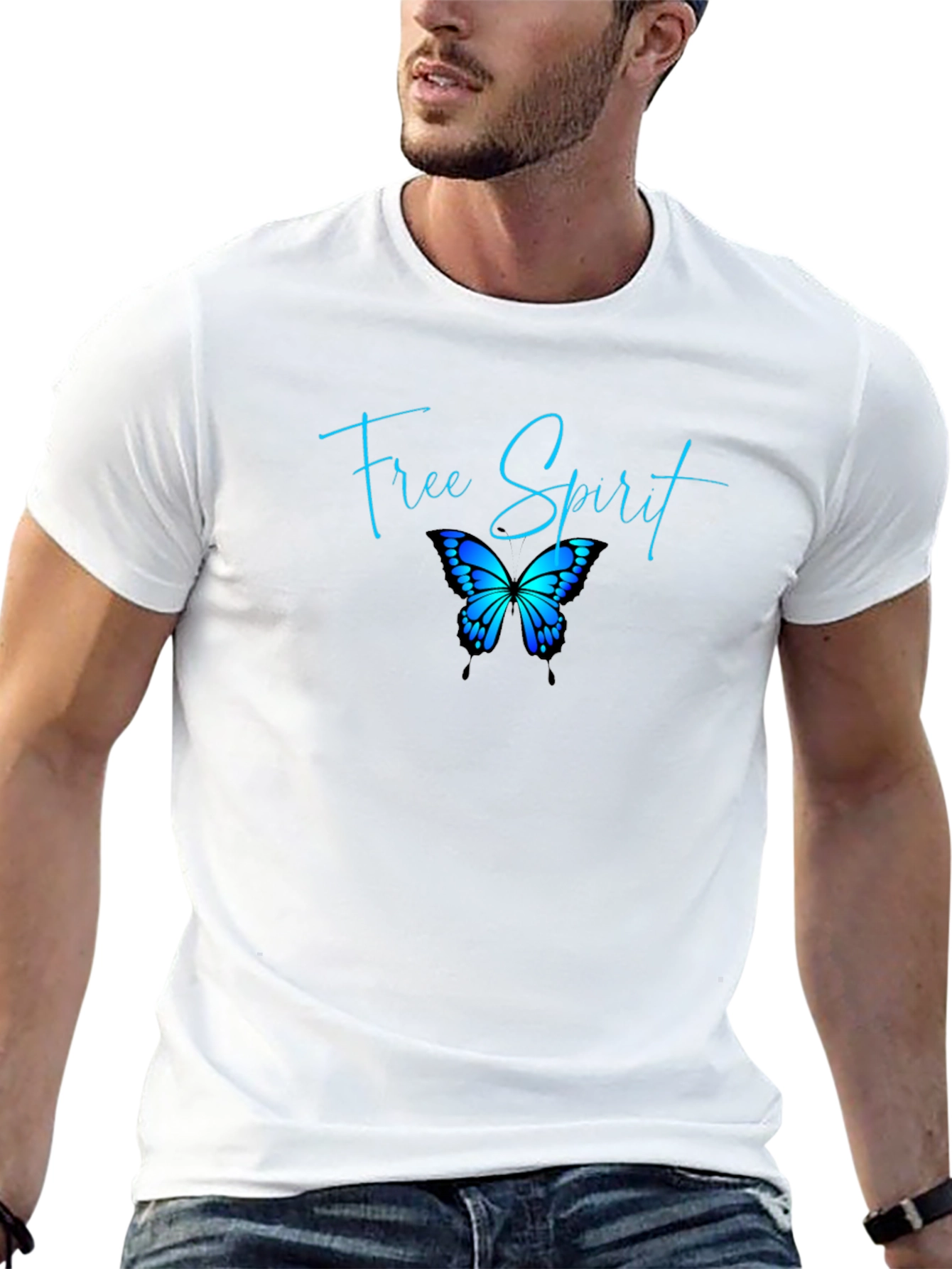 Free Spirit Butterfly Graphic T-Shirt
