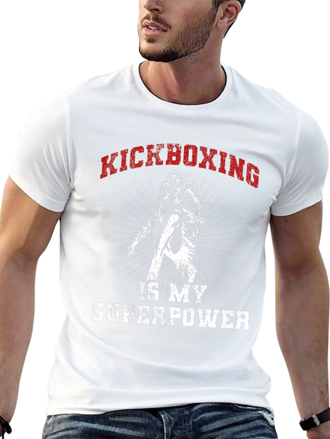 Kickboxing Superpower Graphic T-Shirt