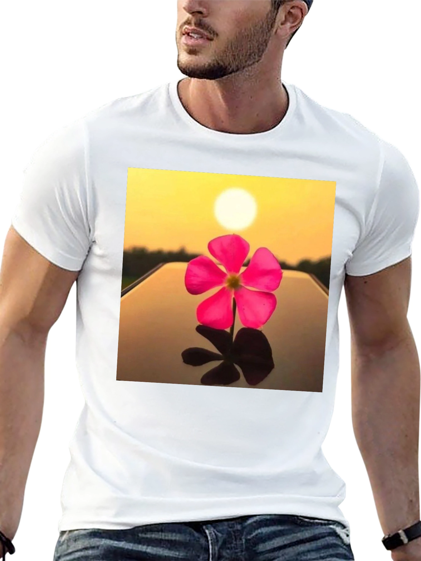Floral Sunset Graphic Tee
