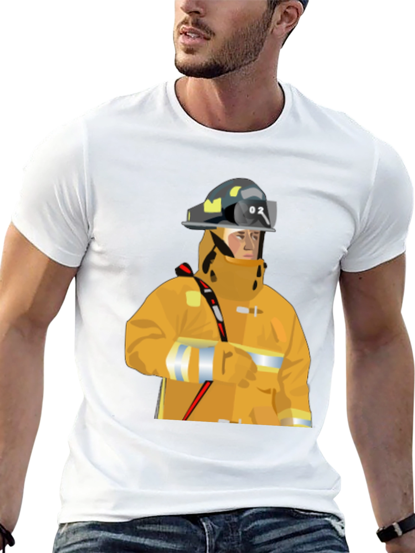 Firefighter Graphic Tee - Black