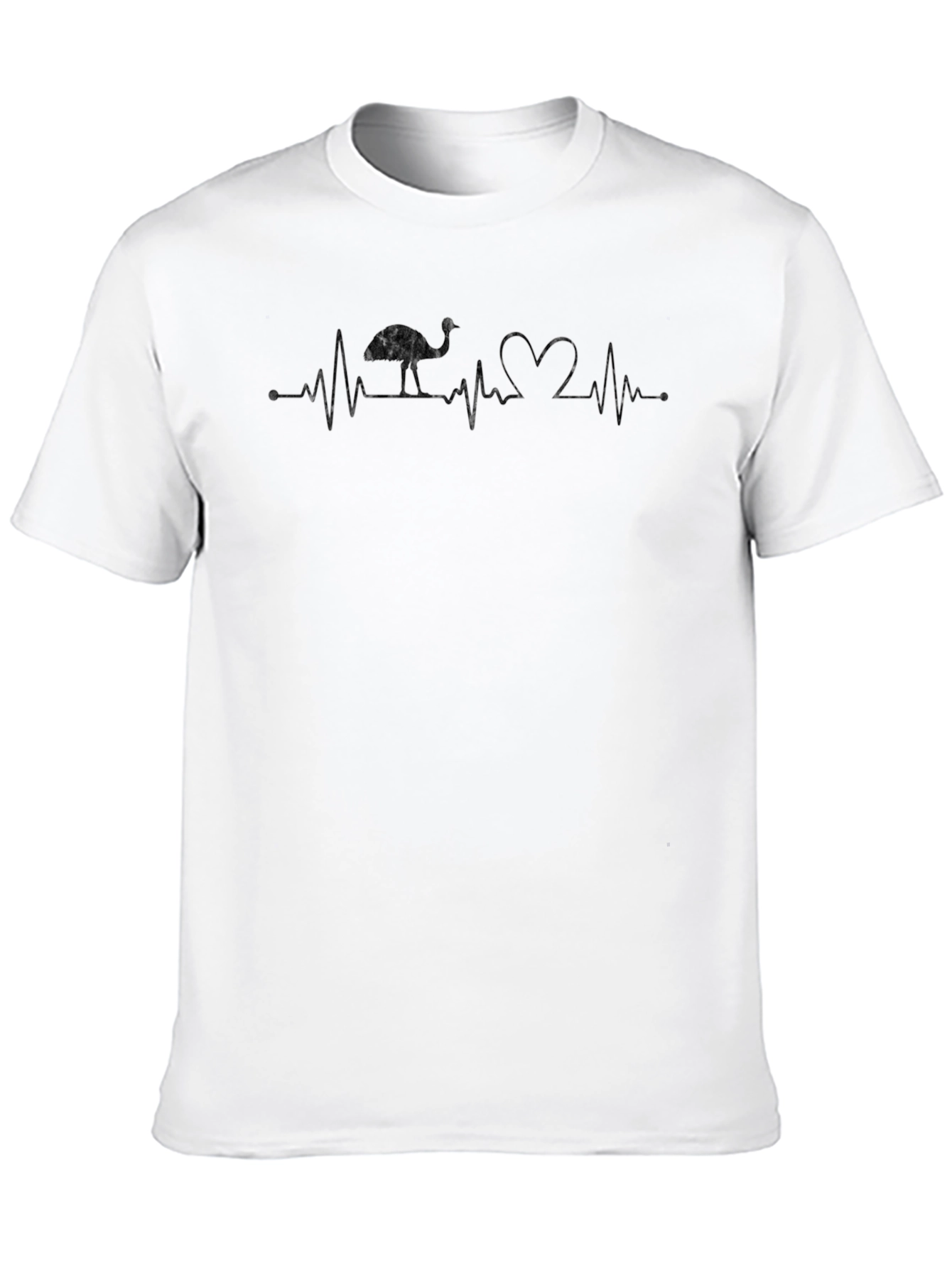 Emu Heartbeat Graphic Tee - Black