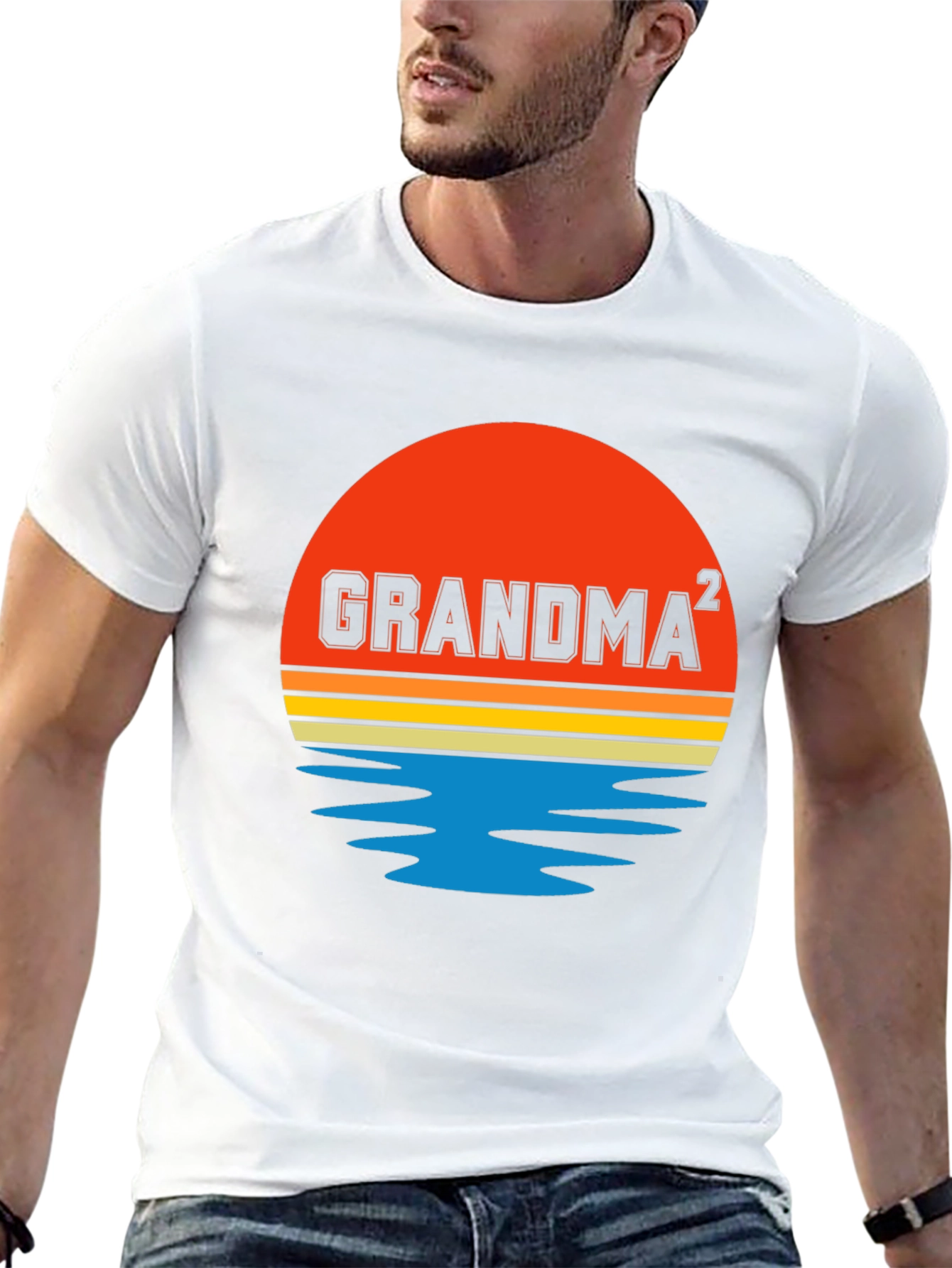 Grandma Squared Sunset Graphic T-Shirt