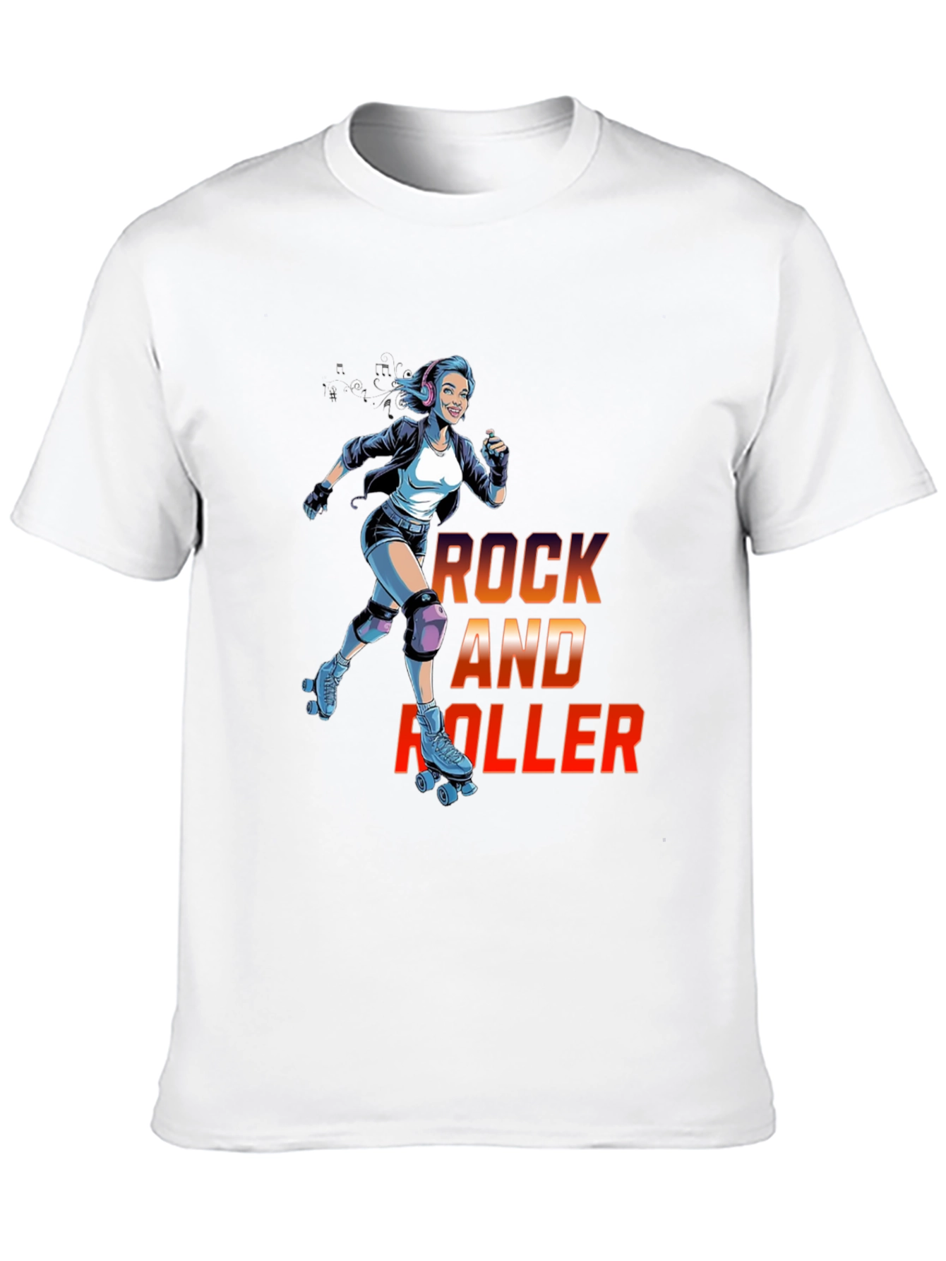 Rock and Roller Graphic T-Shirt - Cool Retro Design