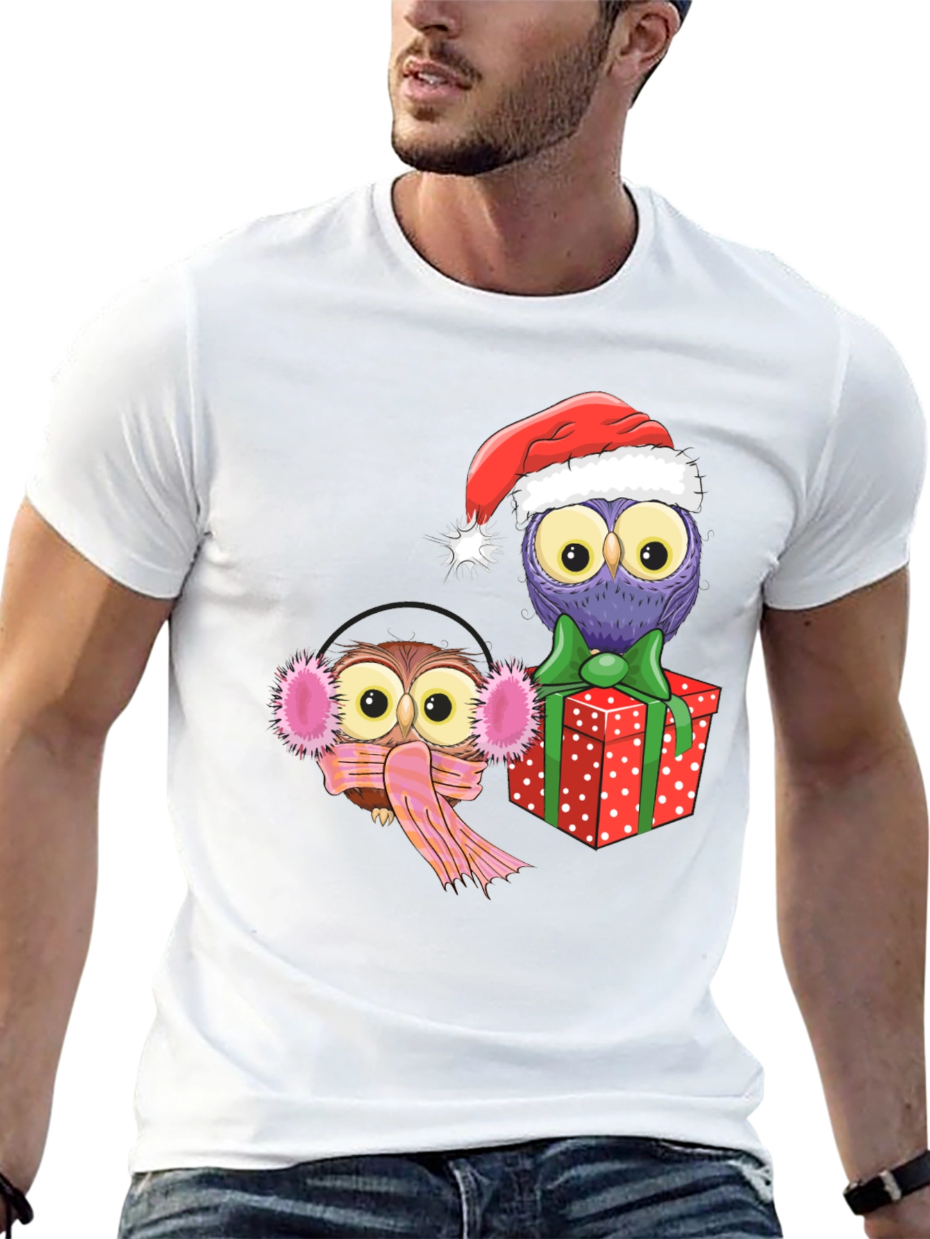 Festive Owl Graphic Tee