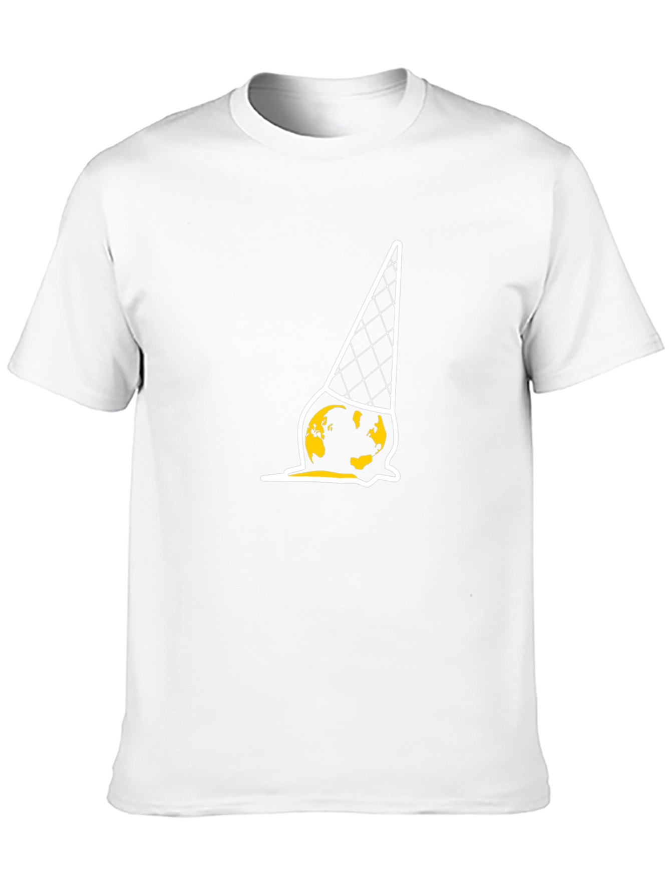 Melting Earth Ice Cream T-Shirt - Global Warming Awareness