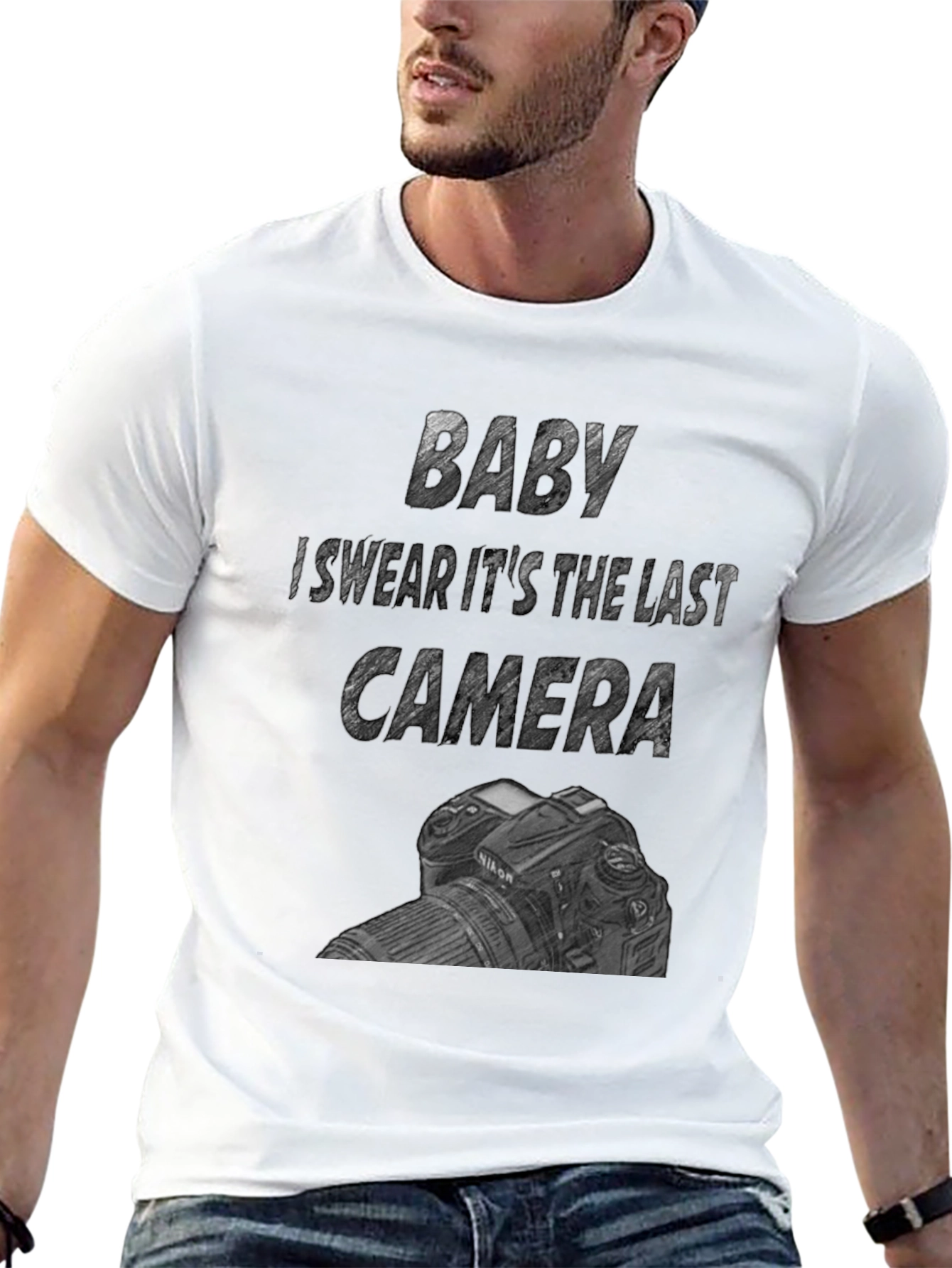 Funny Last Camera Graphic Tee - Photographer Gift