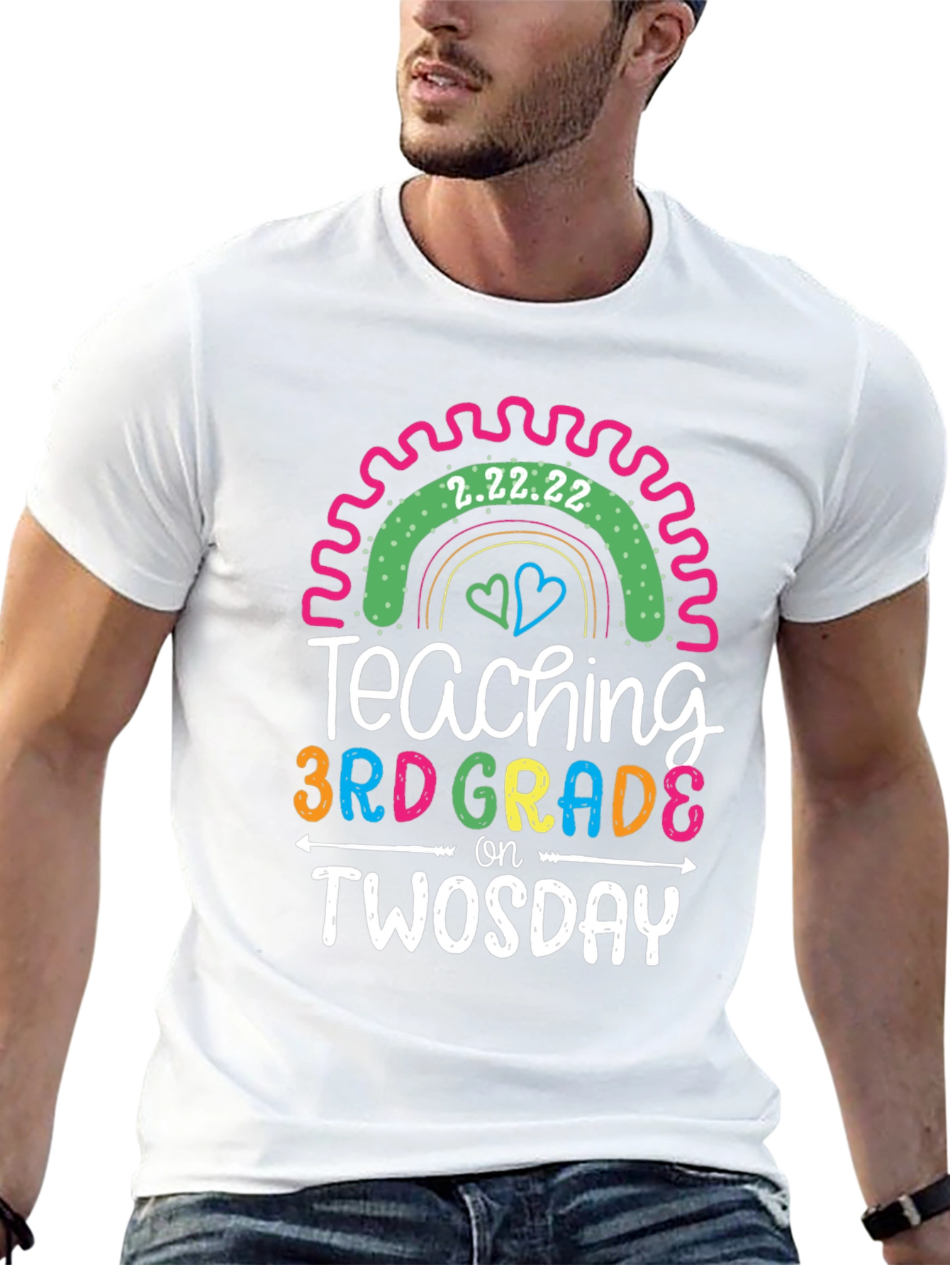Teaching 3rd Grade on Twosday T-Shirt