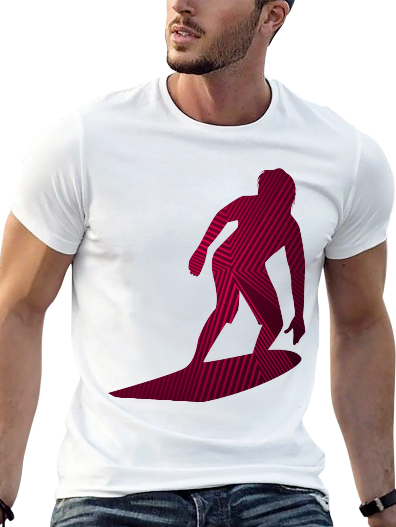 Surfer Graphic Tee - Cool Modern Design T-Shirt
