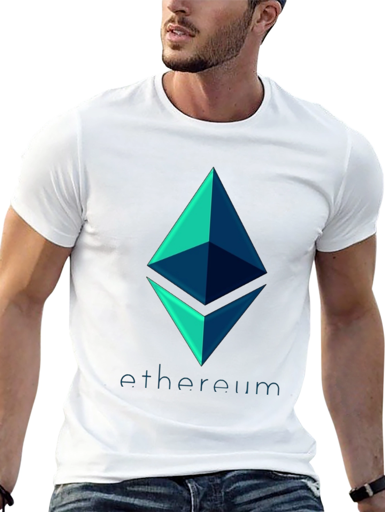 Ethereum Crypto Logo Black T-Shirt