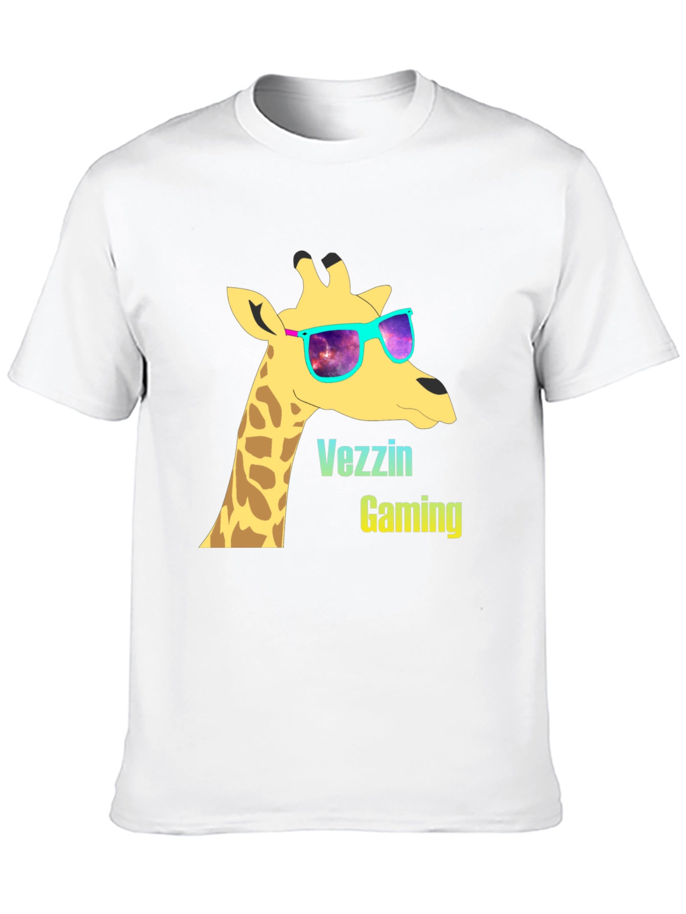 Vezzin Gaming Giraffe T-Shirt - Cool Graphic Tee