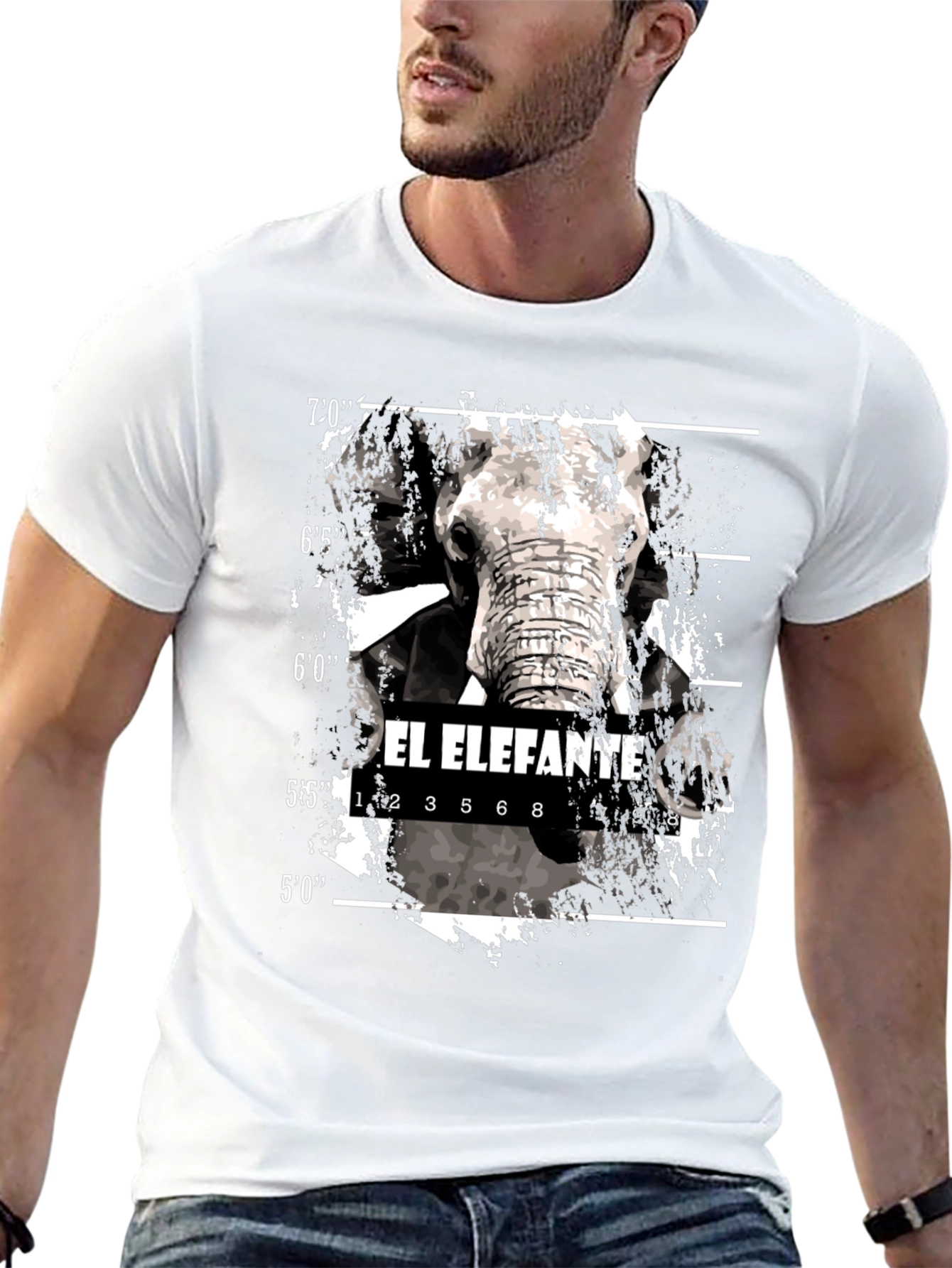 El Elefante Mugshot T-Shirt - Black