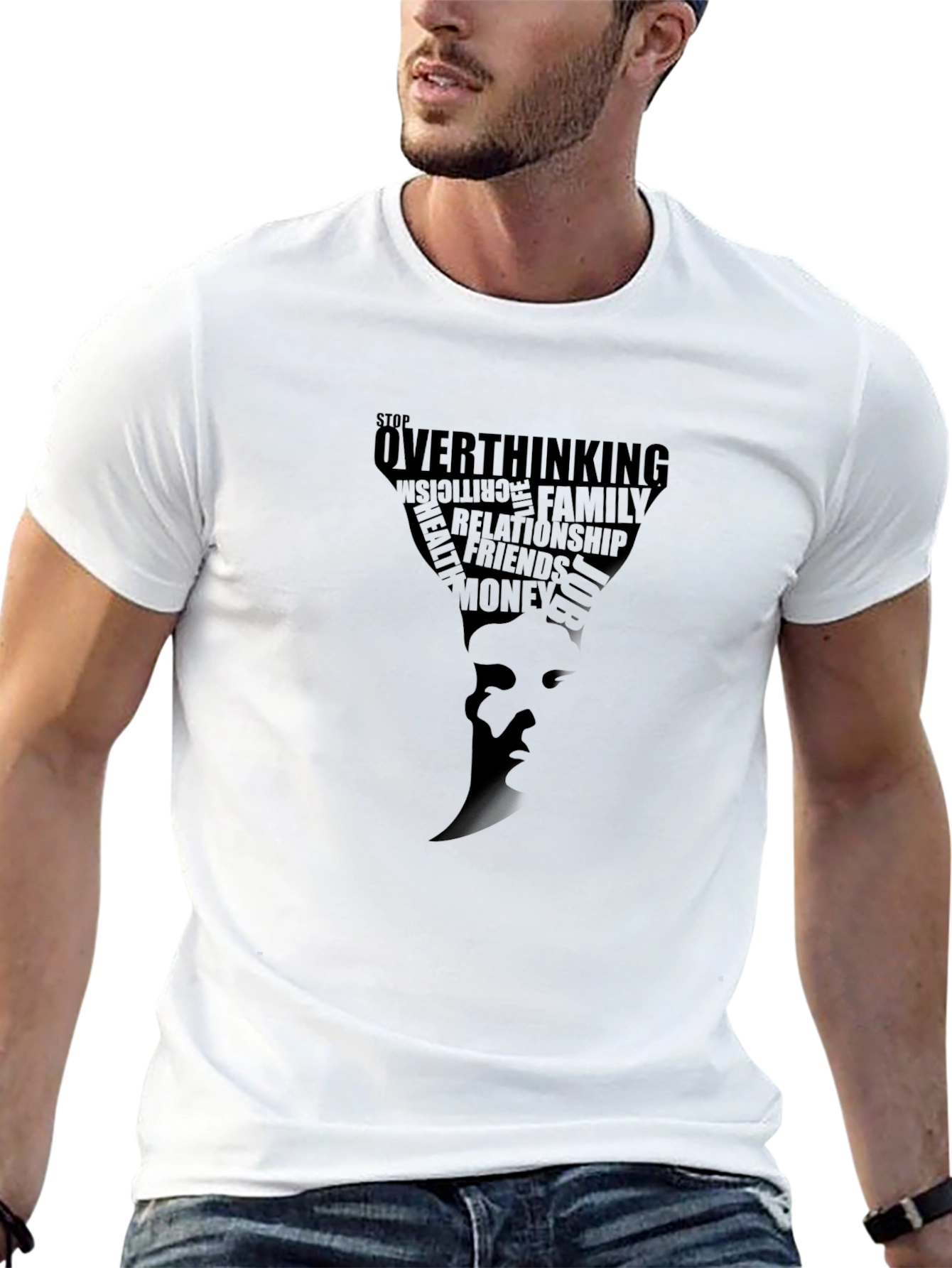 Stop Overthinking T-Shirt - Motivational Graphic Tee