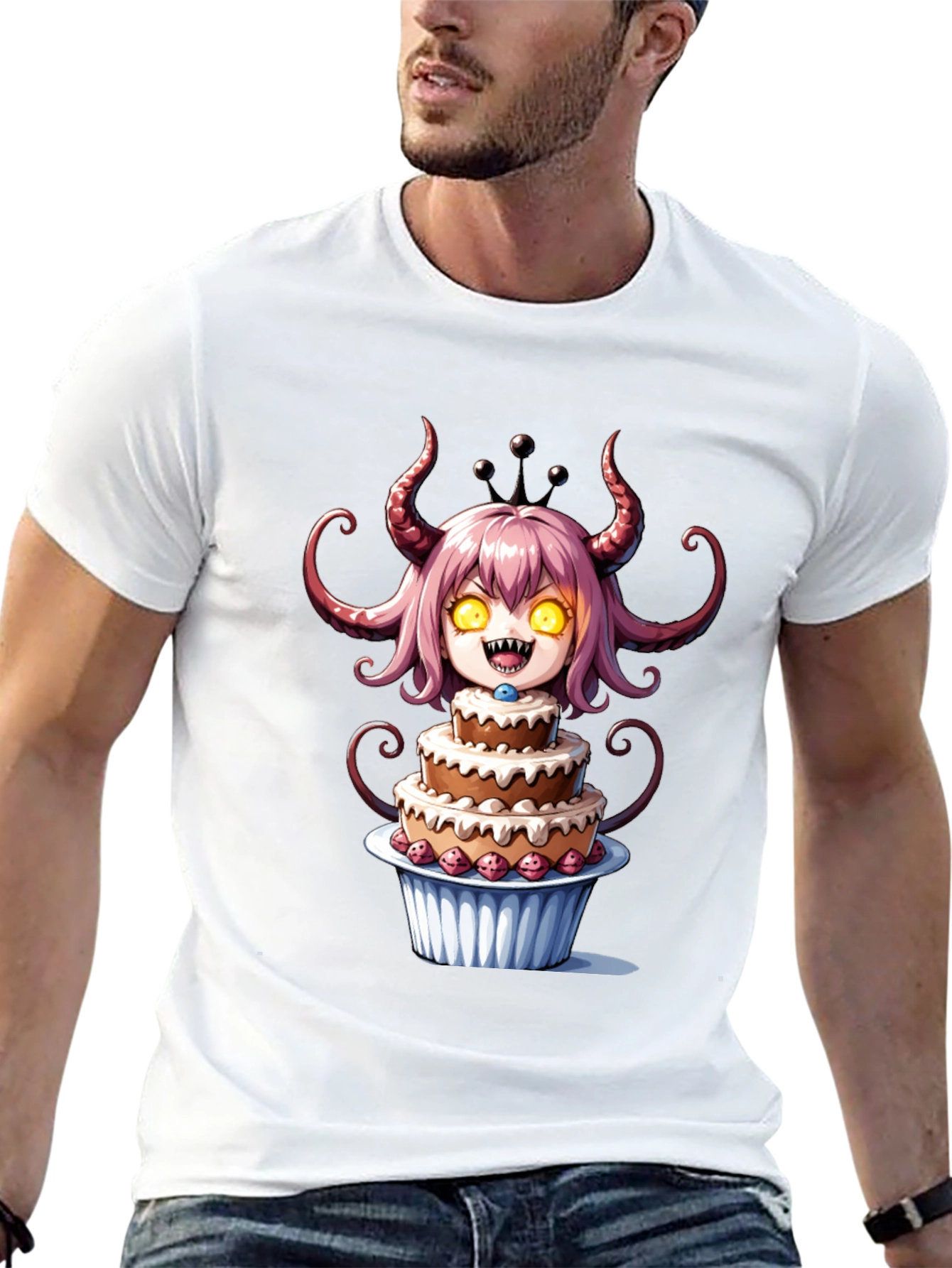 Monster Cake T-Shirt - Black Cotton Tee