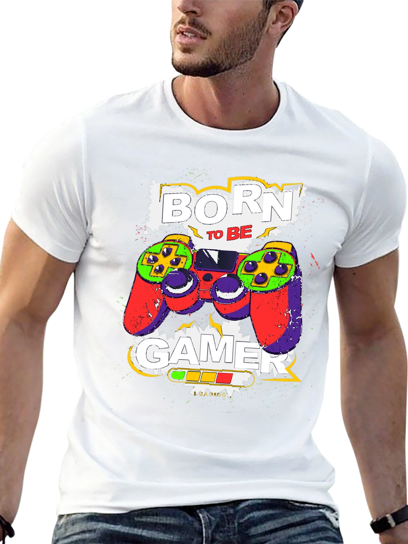 Born to Be Gamer Black T-Shirt
