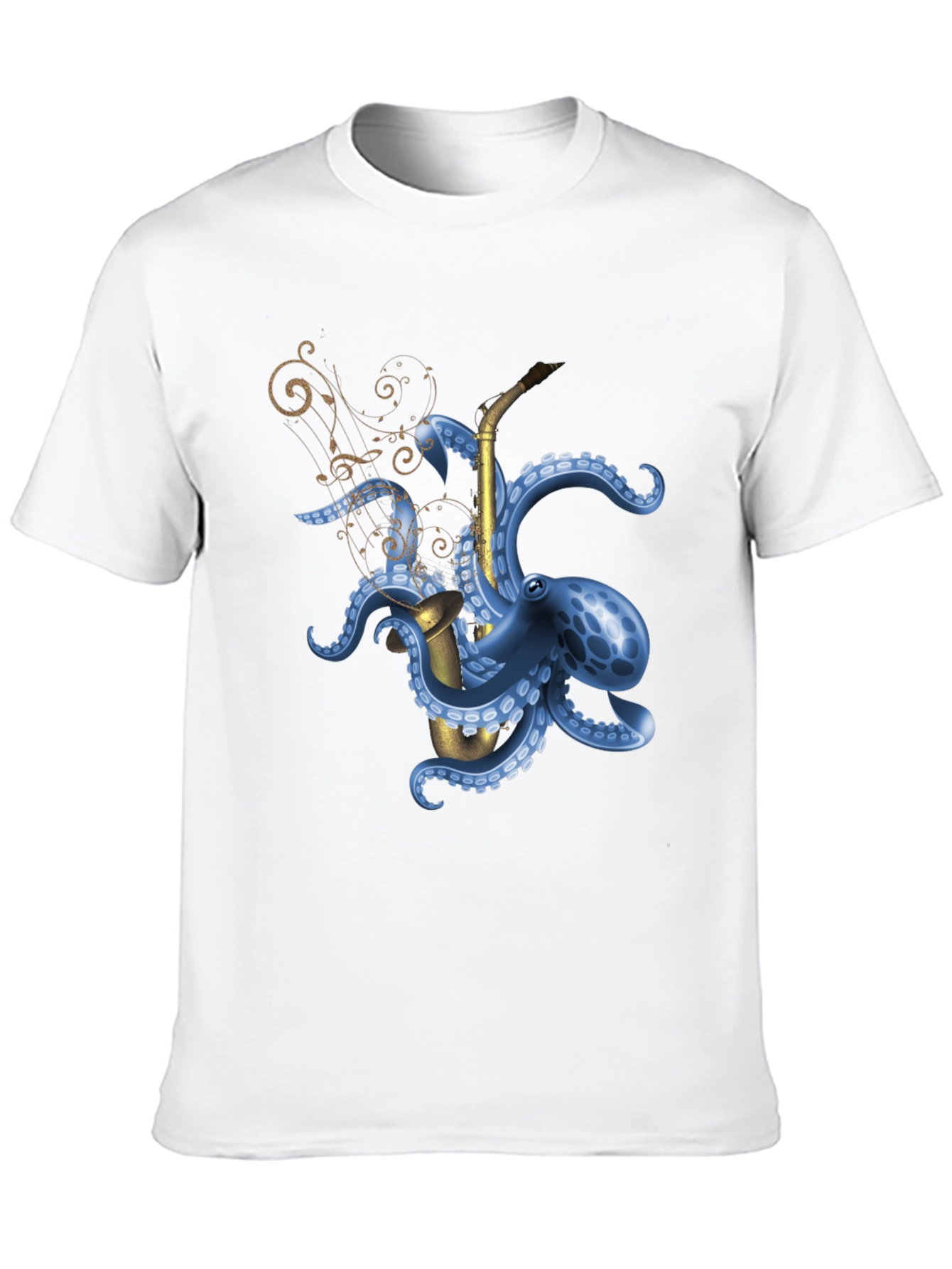 Octopus Saxophone Graphic Tee - Unique Music Lover Shirt