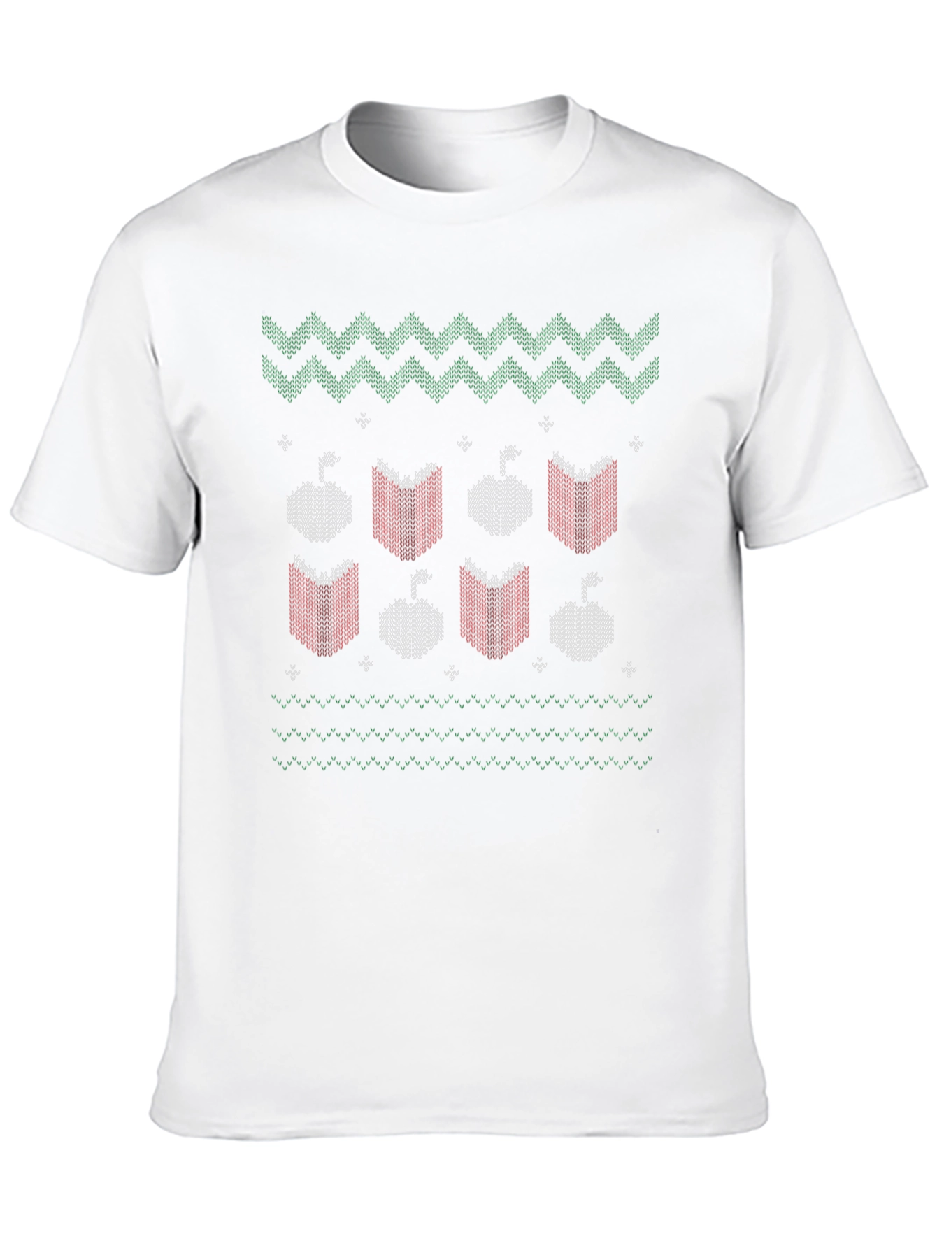 Book & Apple Holiday Knit T-Shirt