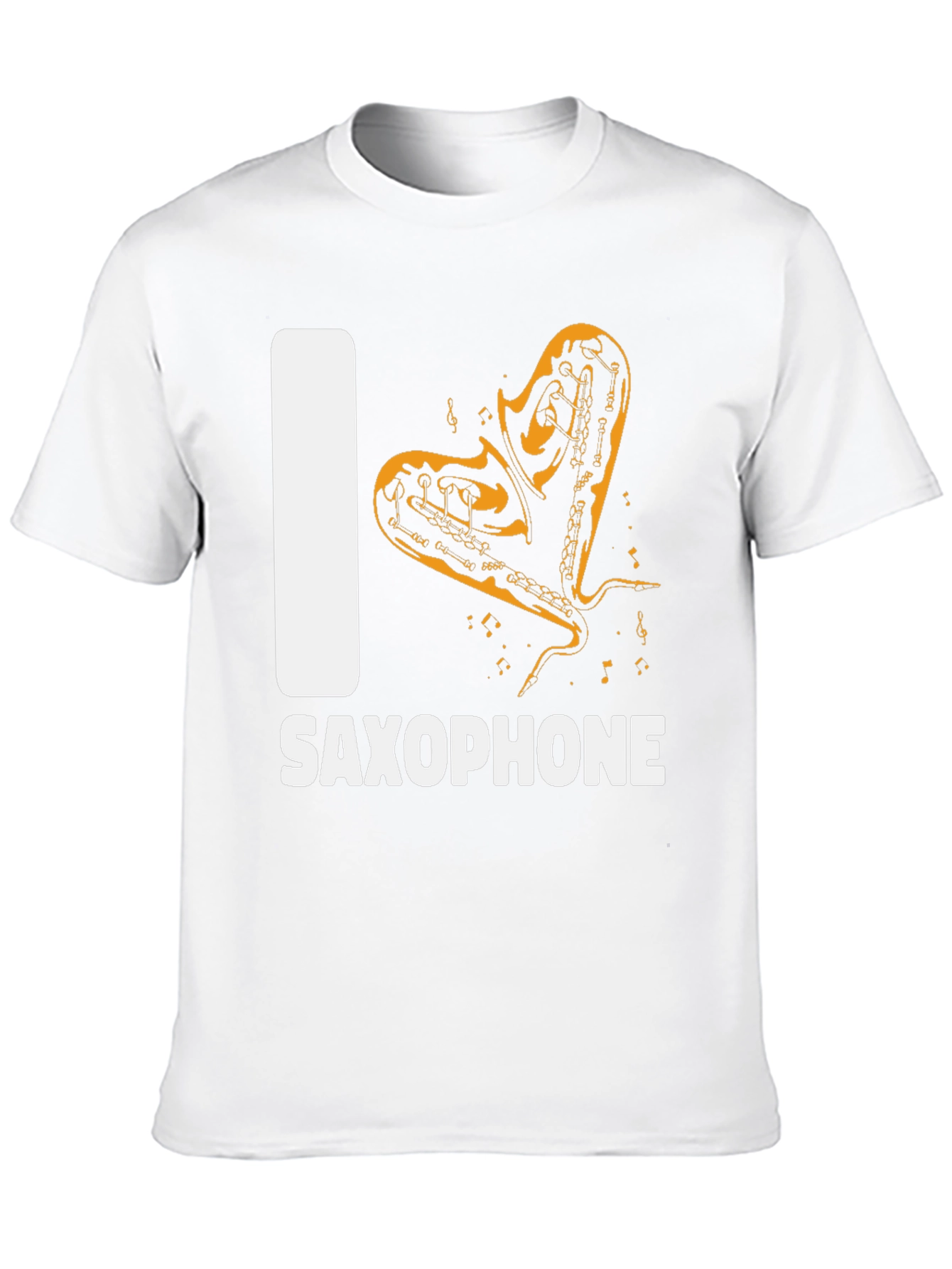 I Love Saxophone Graphic T-Shirt - Music Lover Tee